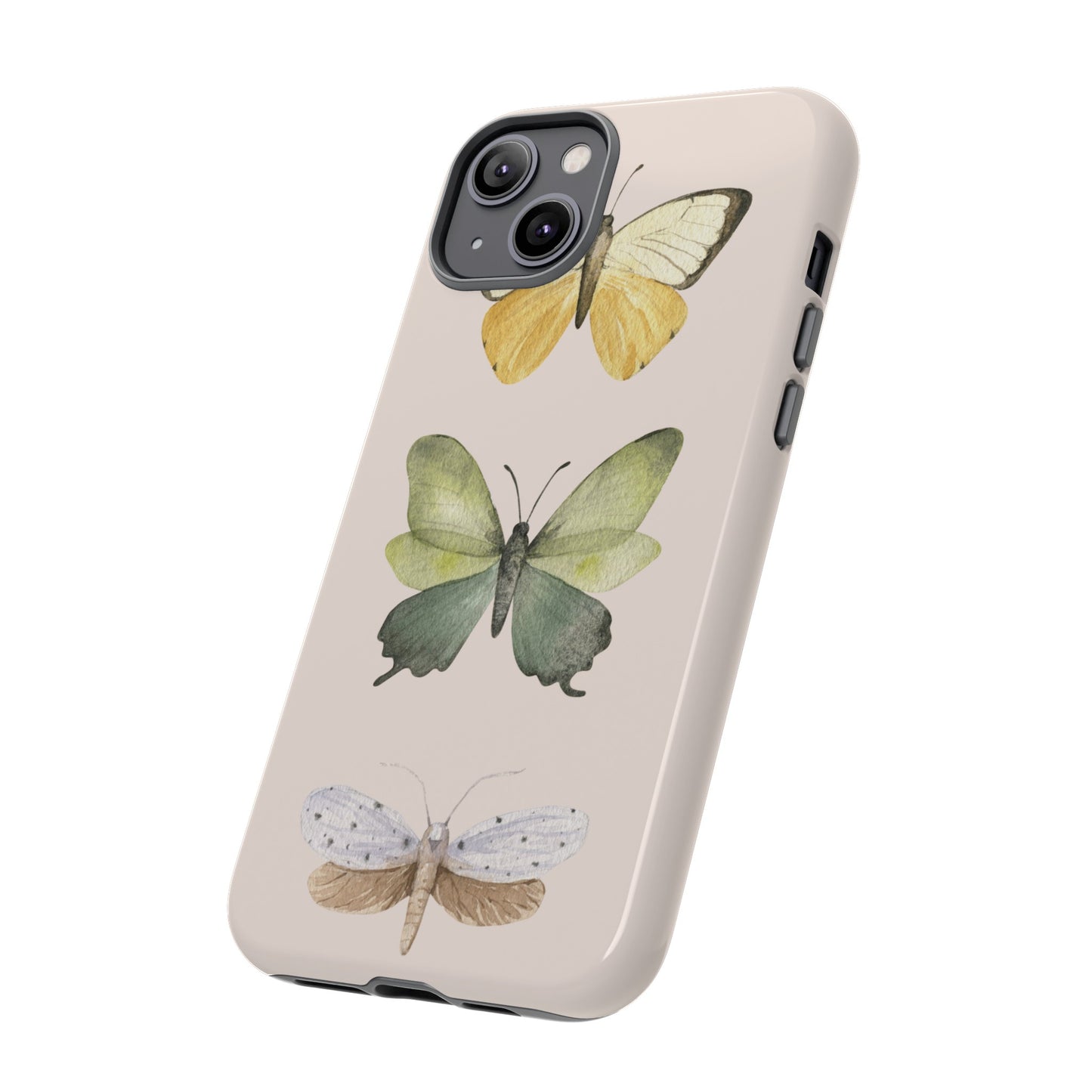 Three Butterflies Wallpaper Phone Case | iPhone 15 Plus/ Pro, 14, 13, 12| Google Pixel 7, Pro, 5| Samsung Galaxy S23 All Major Phone Models