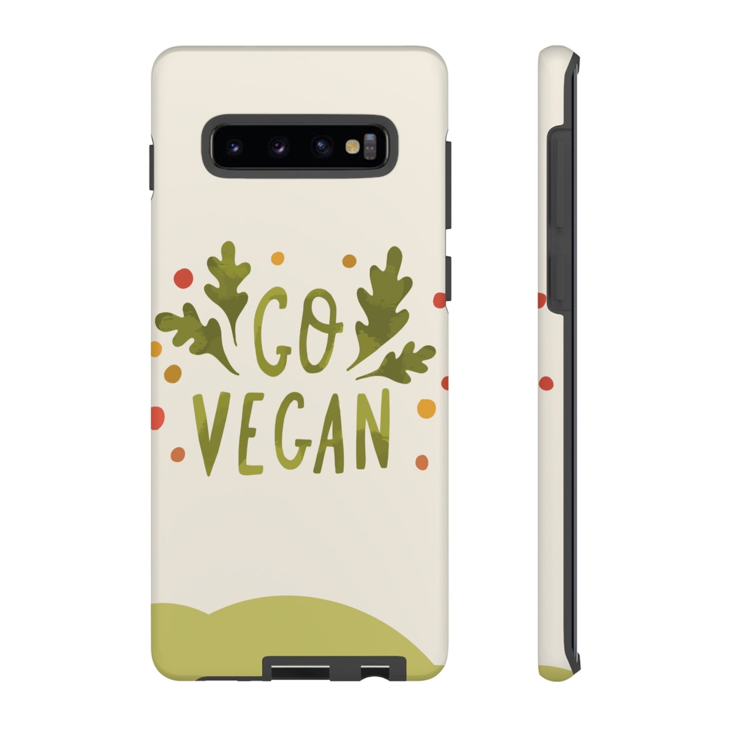 Go Vegan Wallpaper Phone Case | iPhone 15 Plus/ Pro, 14, 13, 12| Google Pixel 7, Pro, 5| Samsung Galaxy S23 All Major Phone Models