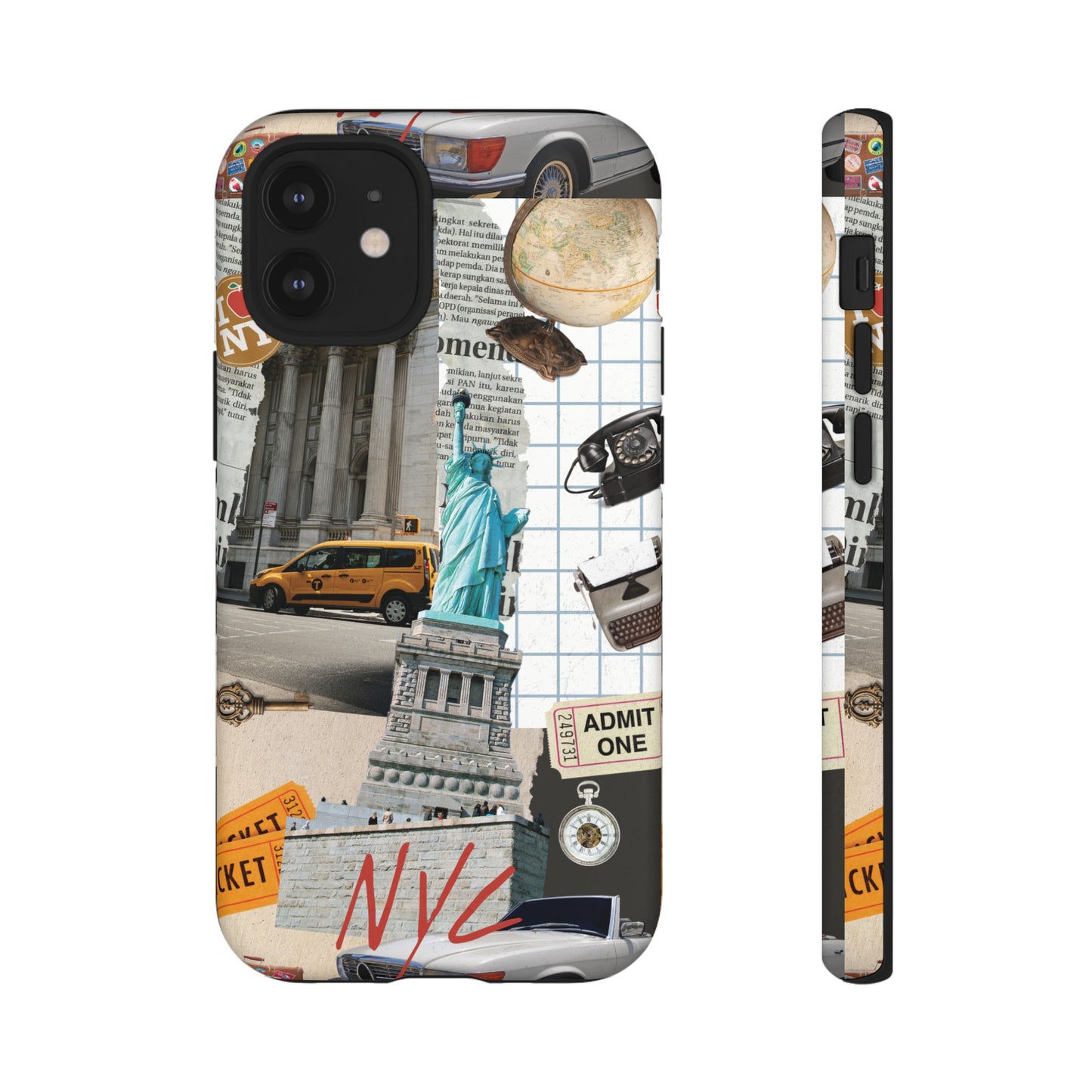 New York City Collage Wallpaper Phone Case | iPhone 15 Plus/ Pro, 14, 13, 12| Google Pixel 7, Pro, 5| Samsung Galaxy S23 All Major Phone Models