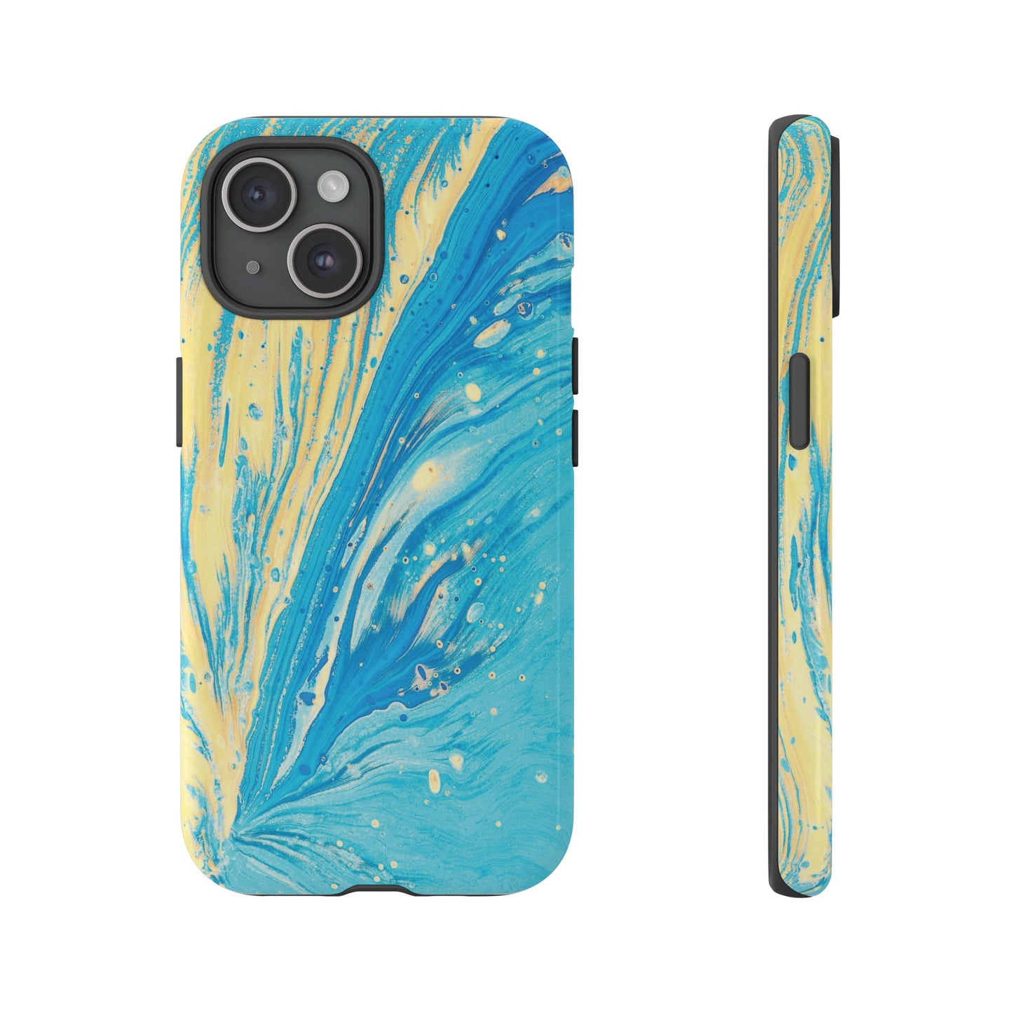 Fan of Yellow & Blue Paint Phone Case | iPhone 15 Plus/ Pro, 14, 13, 12| Google Pixel 7, Pro, 5| Samsung Galaxy S23 All Major Phone Models