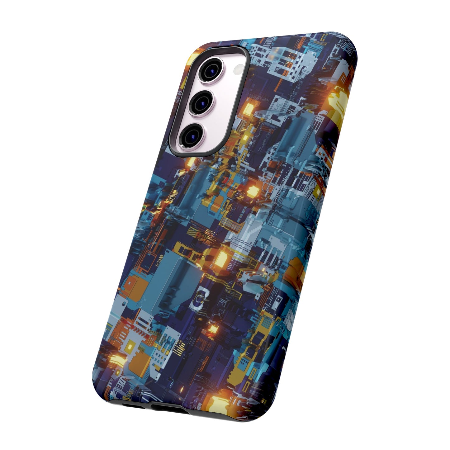 Computer Circuit Board Wallpaper Phone Case | iPhone 15 Plus/ Pro, 14, 13, 12| Google Pixel 7, Pro, 5| Samsung Galaxy S23 All Major Phone Models