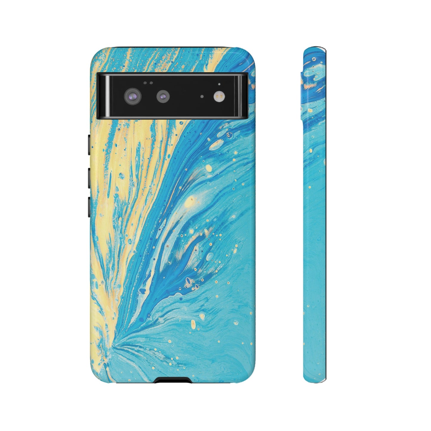 Fan of Yellow & Blue Paint Phone Case | iPhone 15 Plus/ Pro, 14, 13, 12| Google Pixel 7, Pro, 5| Samsung Galaxy S23 All Major Phone Models