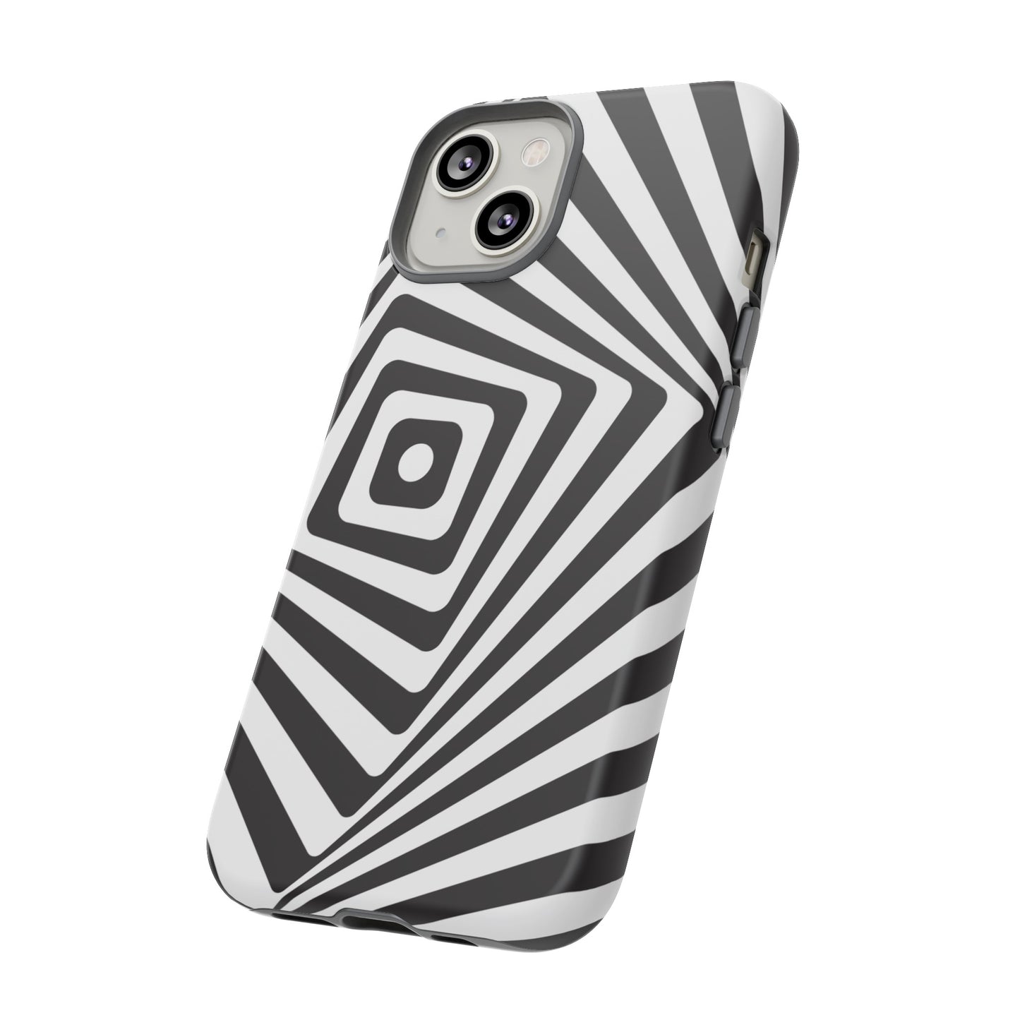 Black & White Spiral Wallpaper Phone Case | iPhone 15 Plus/ Pro, 14, 13, 12| Google Pixel 7, Pro, 5| Samsung Galaxy S23 All Major Phone Models