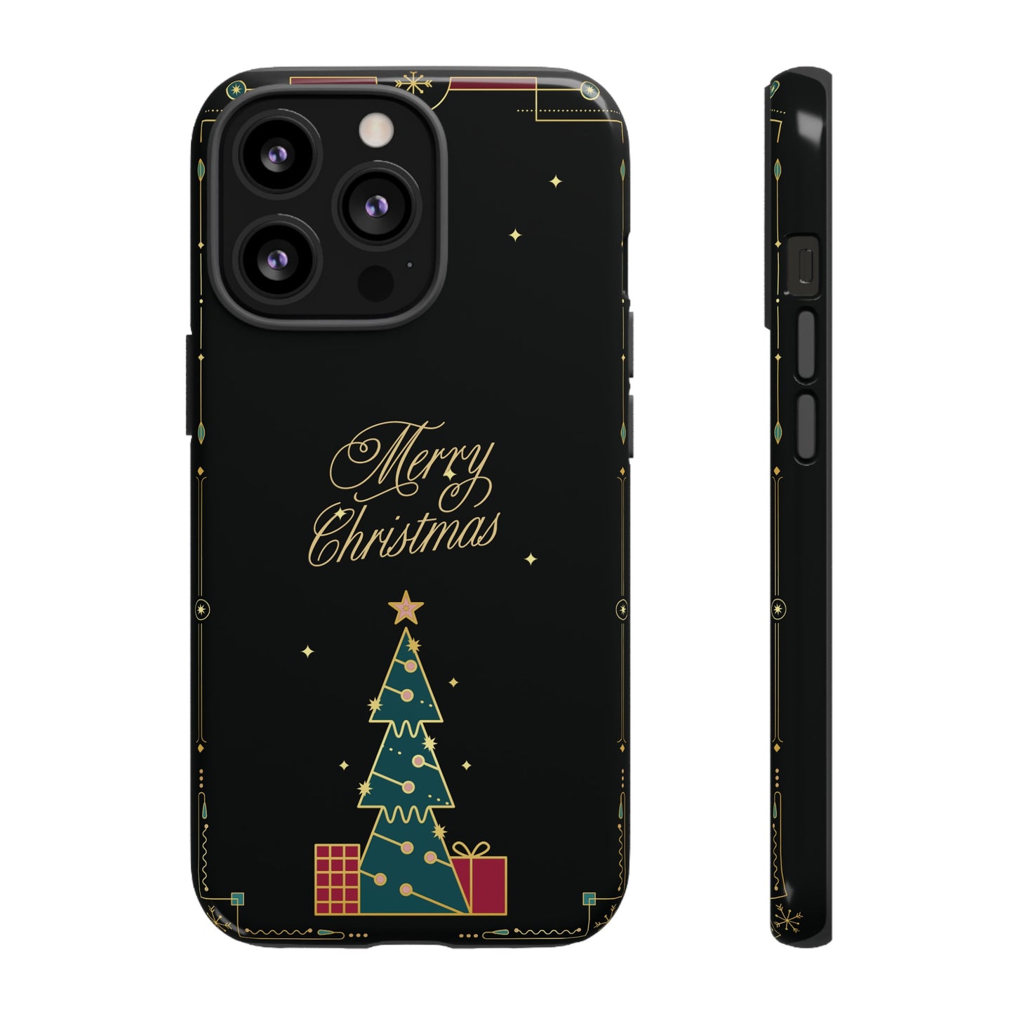 Christmas Tree Wallpaper Phone Case | iPhone 15 Plus/ Pro, 14, 13, 12| Google Pixel 7, Pro, 5| Samsung Galaxy S23 All Major Phone Models