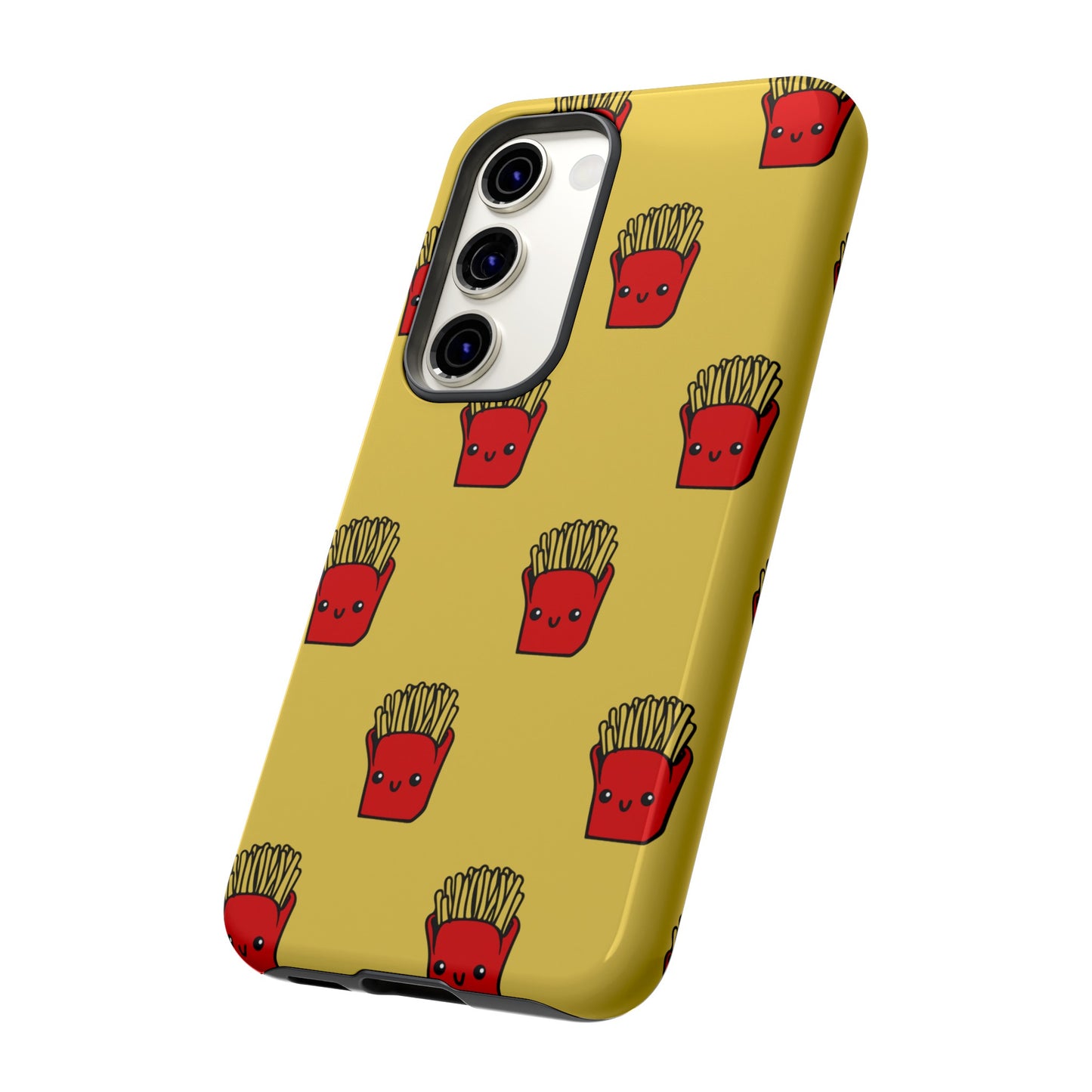 Smiling Fries Wallpaper Phone Case | iPhone 15 Plus/ Pro, 14, 13, 12| Google Pixel 7, Pro, 5| Samsung Galaxy S23 All Major Phone Models