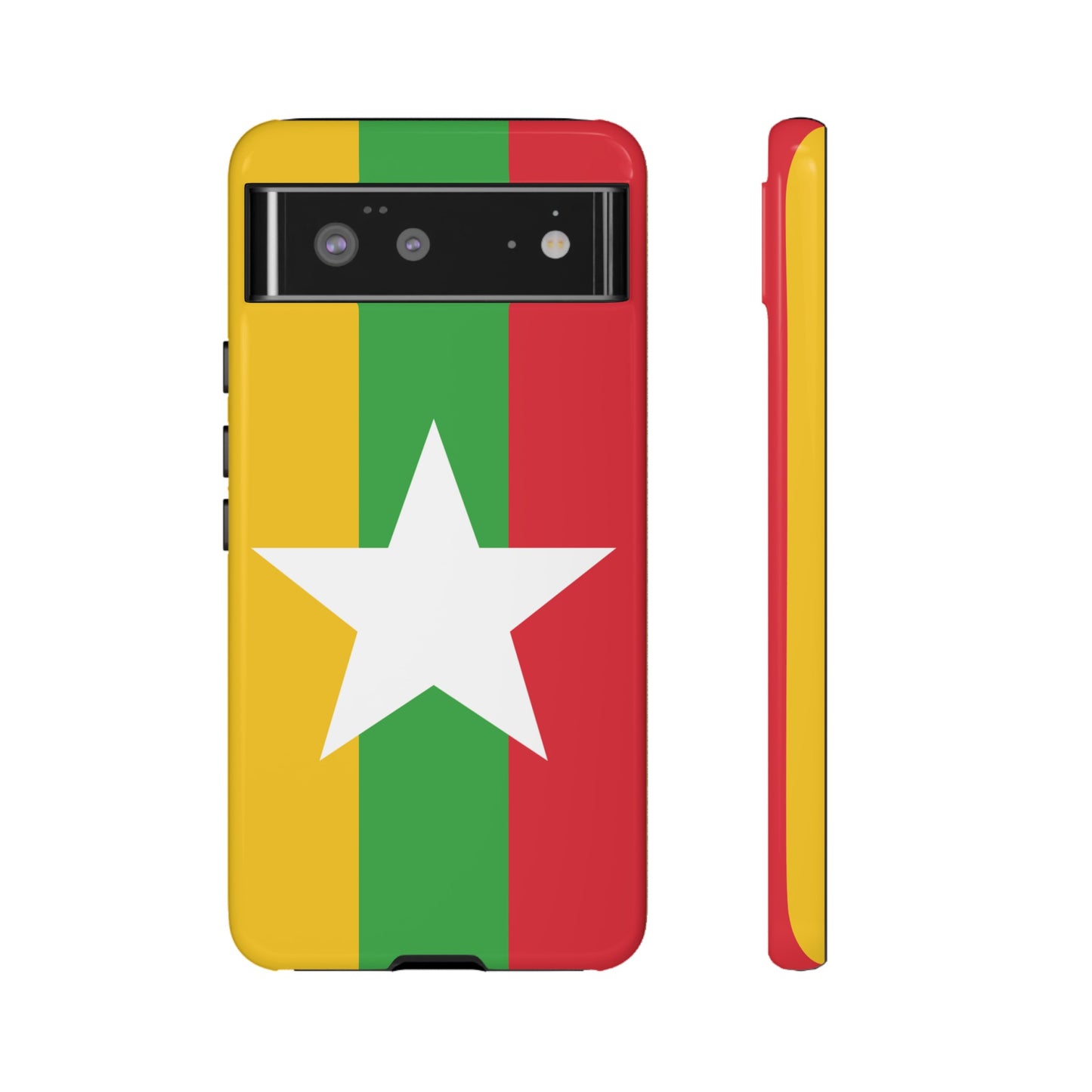 Myanmar Flag Phone Case | iPhone 15 Plus/ Pro, 14, 13, 12| Google Pixel 7, Pro, 5| Samsung Galaxy S23 All Major Phone Models