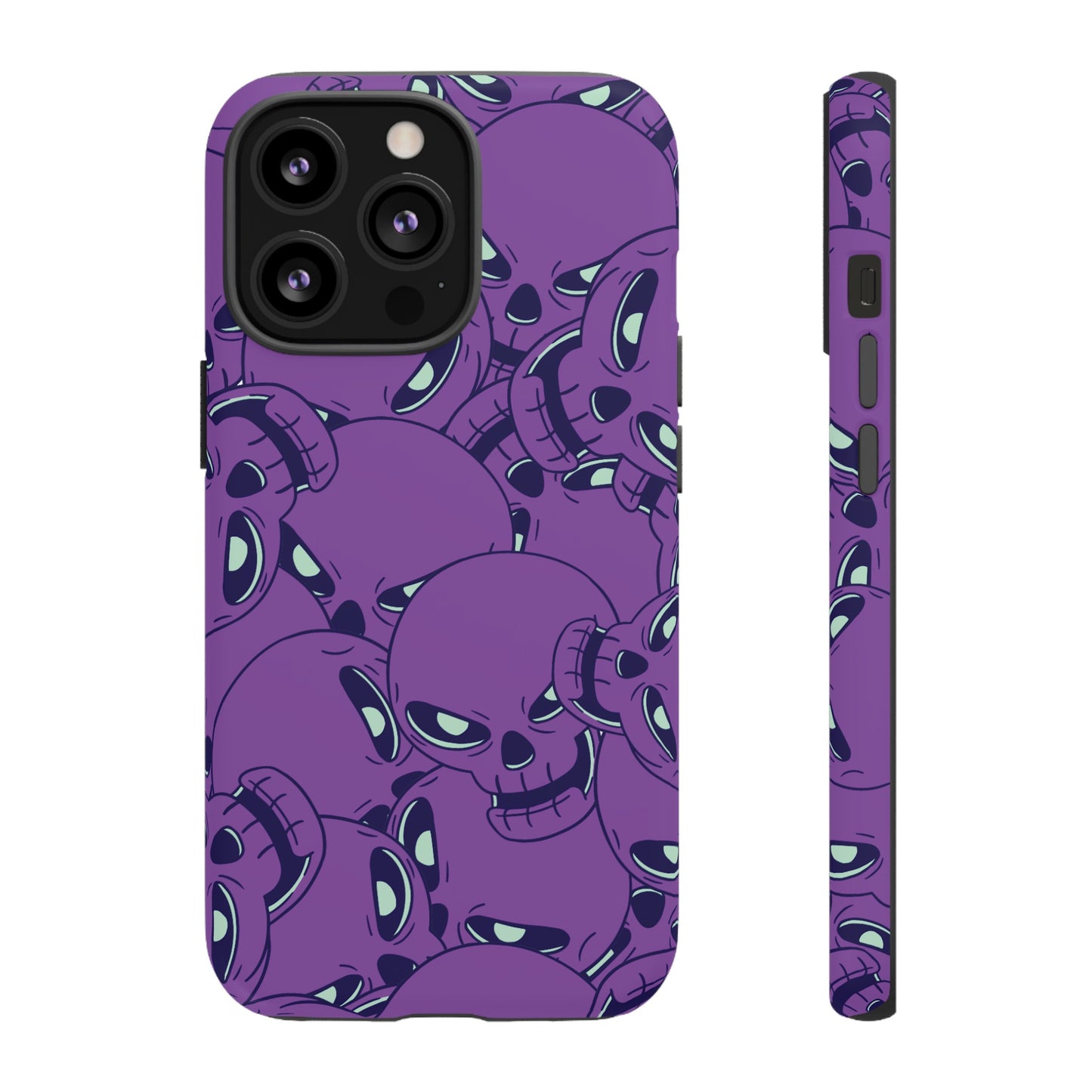 Glowing Skulls Wallpaper Phone Case | iPhone 15 Plus/ Pro, 14, 13, 12| Google Pixel 7, Pro, 5| Samsung Galaxy S23 All Major Phone Models