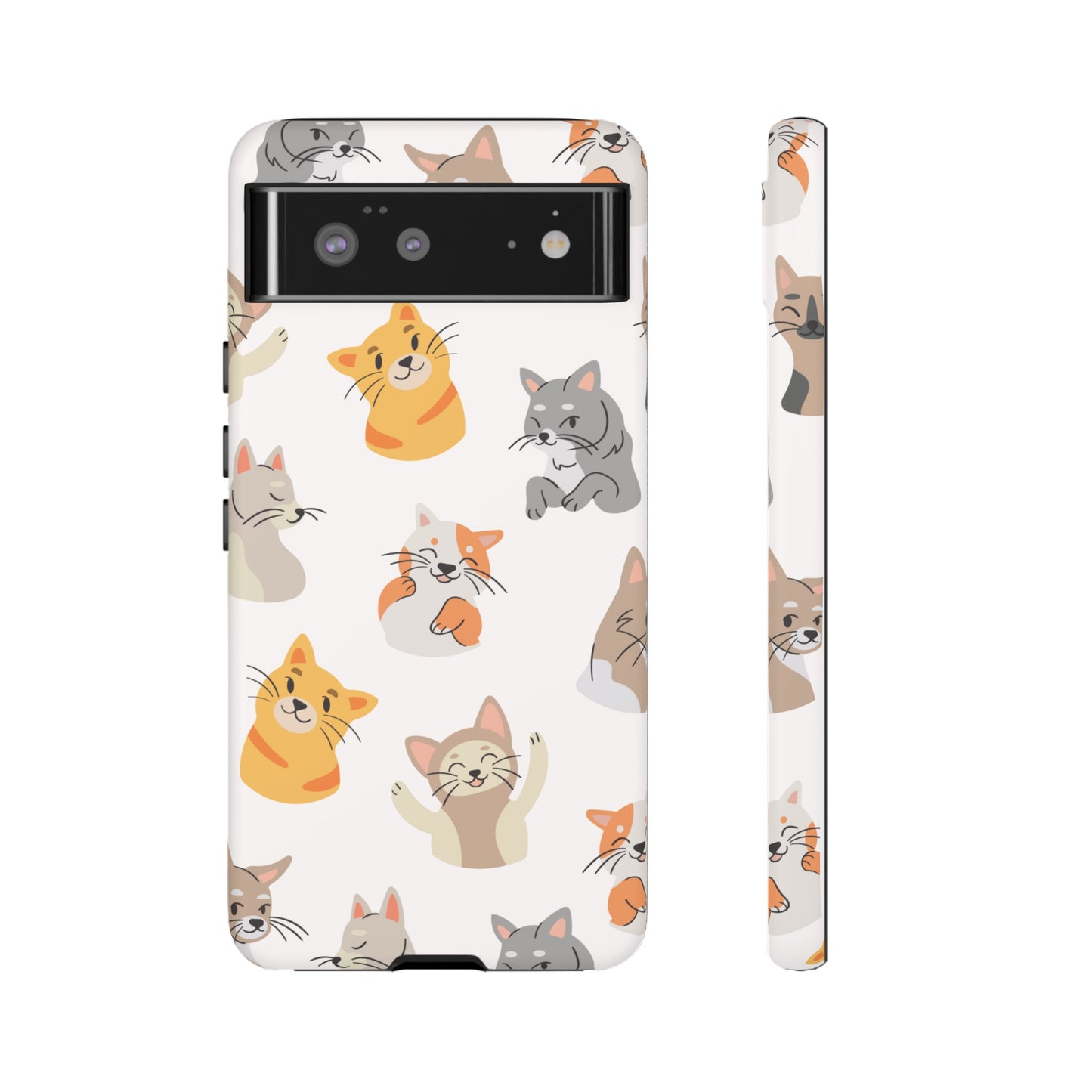 Adorable Cats Wallpaper Phone Case | iPhone 15 Plus/ Pro, 14, 13, 12| Google Pixel 7, Pro, 5| Samsung Galaxy S23 All Major Phone Models