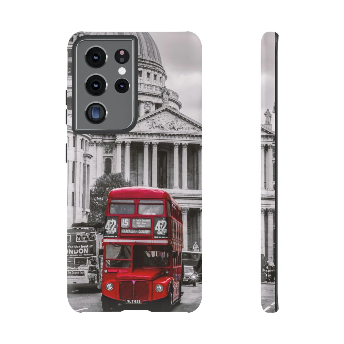 London Bus Wallpaper Phone Case | iPhone 15 Plus/ Pro, 14, 13, 12| Google Pixel 7, Pro, 5| Samsung Galaxy S23 All Major Phone Models