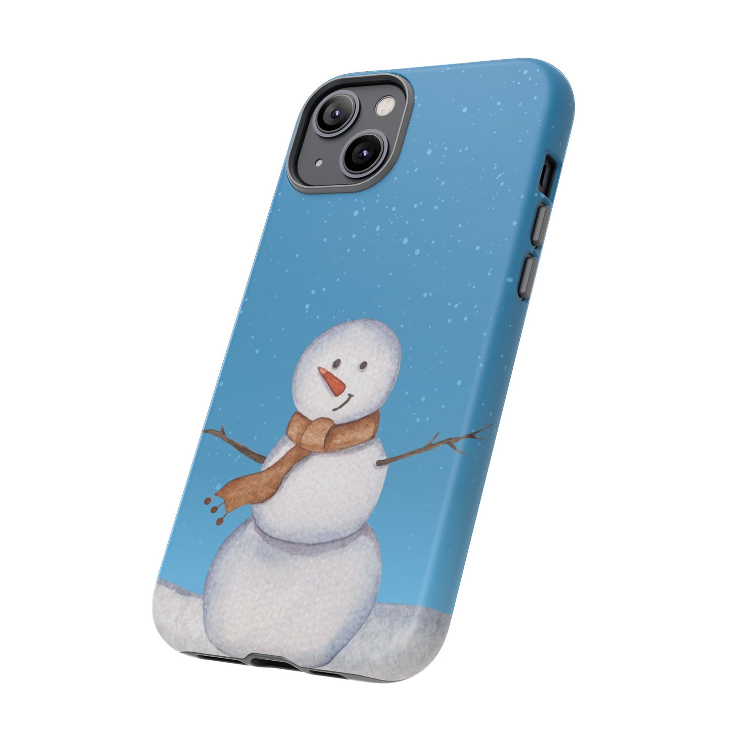 Snowman Wallpaper Phone Case | iPhone 15 Plus/ Pro, 14, 13, 12| Google Pixel 7, Pro, 5| Samsung Galaxy S23 All Major Phone Models