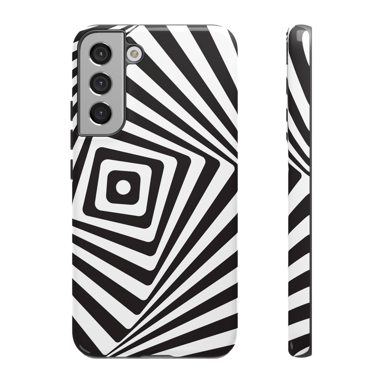 Black & White Spiral Wallpaper Phone Case | iPhone 15 Plus/ Pro, 14, 13, 12| Google Pixel 7, Pro, 5| Samsung Galaxy S23 All Major Phone Models