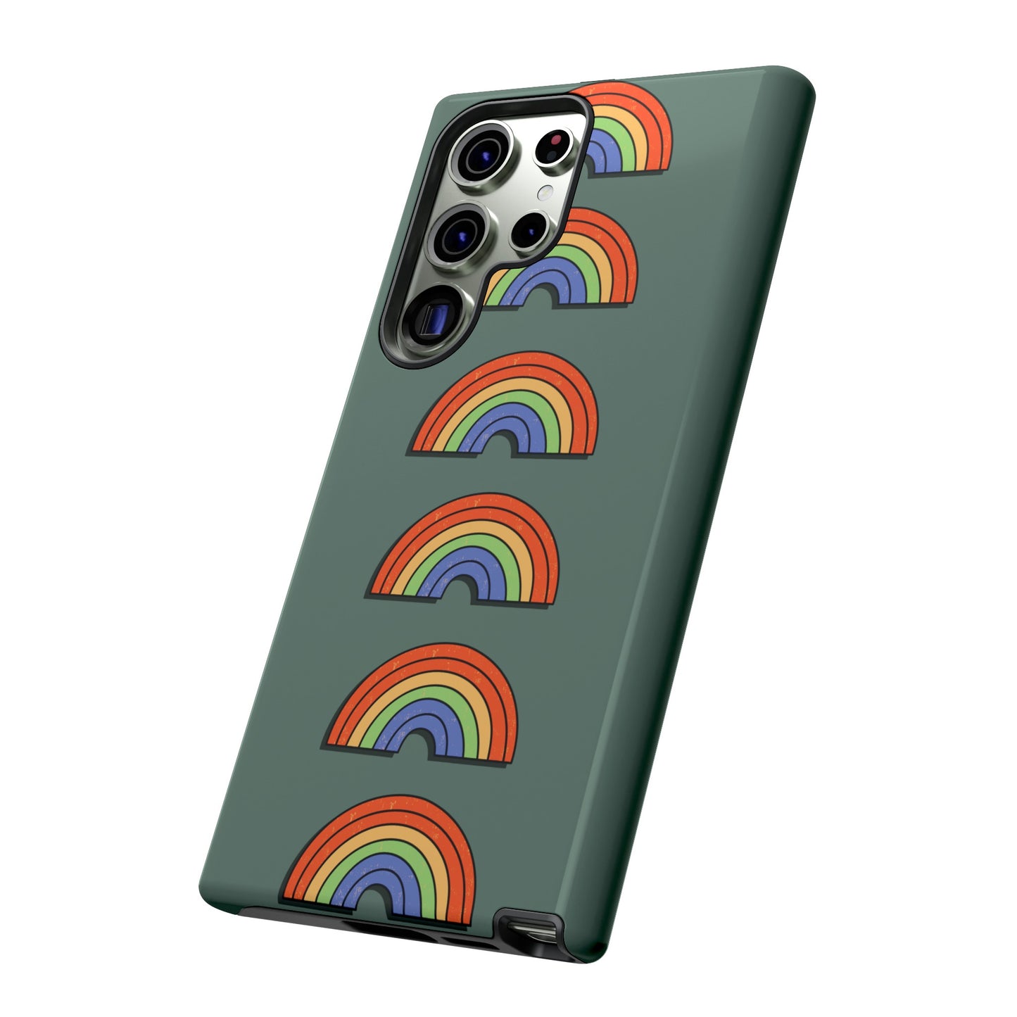 Rainbow Wallpaper Phone Case | iPhone 15 Plus/ Pro, 14, 13, 12| Google Pixel 7, Pro, 5| Samsung Galaxy S23 All Major Phone Models