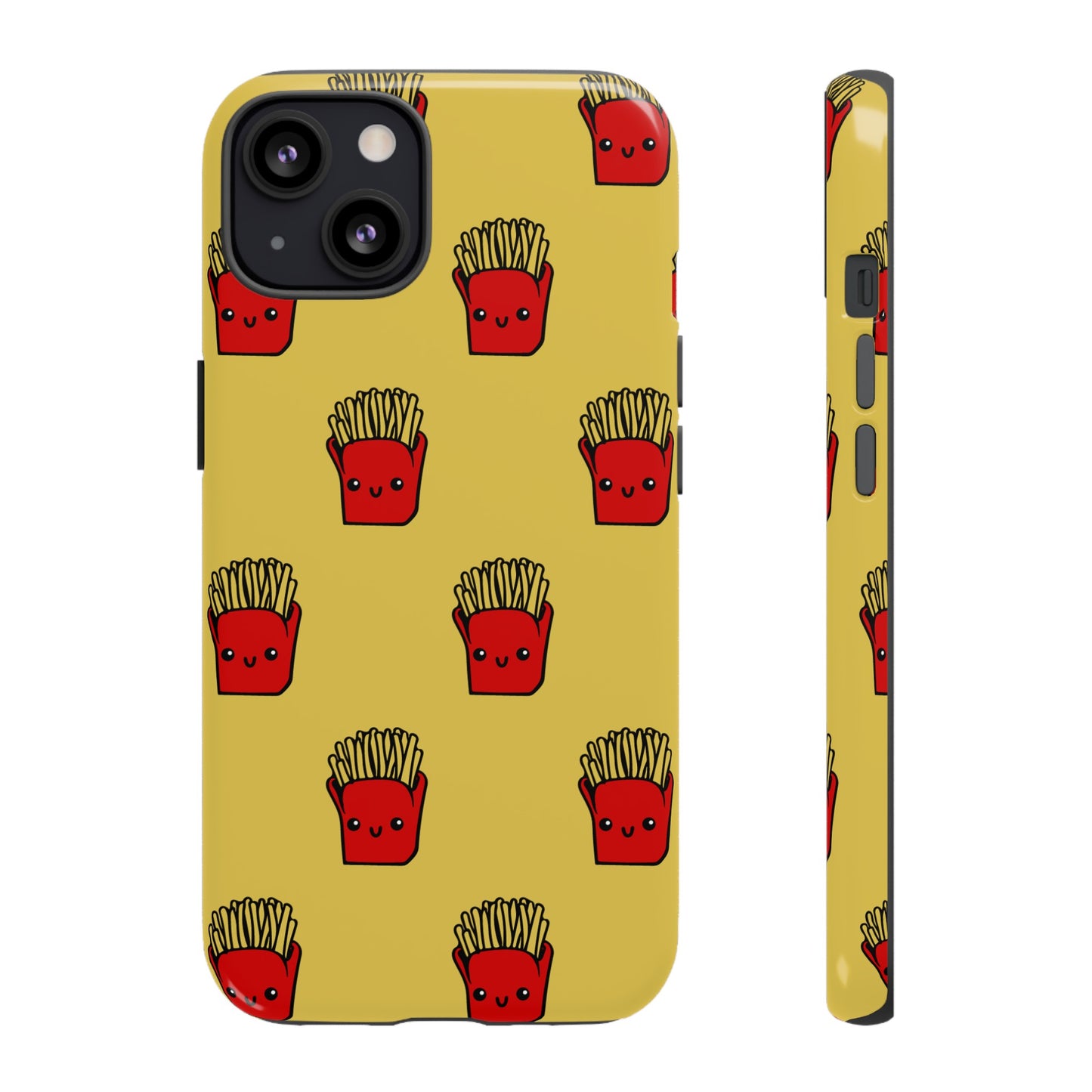 Smiling Fries Wallpaper Phone Case | iPhone 15 Plus/ Pro, 14, 13, 12| Google Pixel 7, Pro, 5| Samsung Galaxy S23 All Major Phone Models