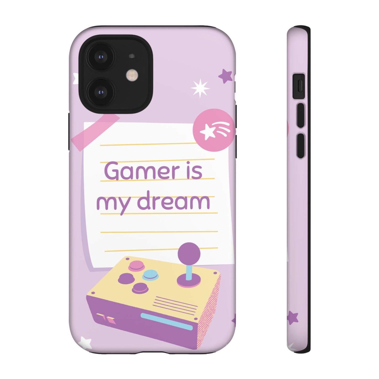 Gamer Is My Dream Job Wallpaper Phone Case | iPhone 15 Plus/ Pro, 14, 13, 12| Google Pixel 7, Pro, 5| Samsung Galaxy S23 All Major Phone Models