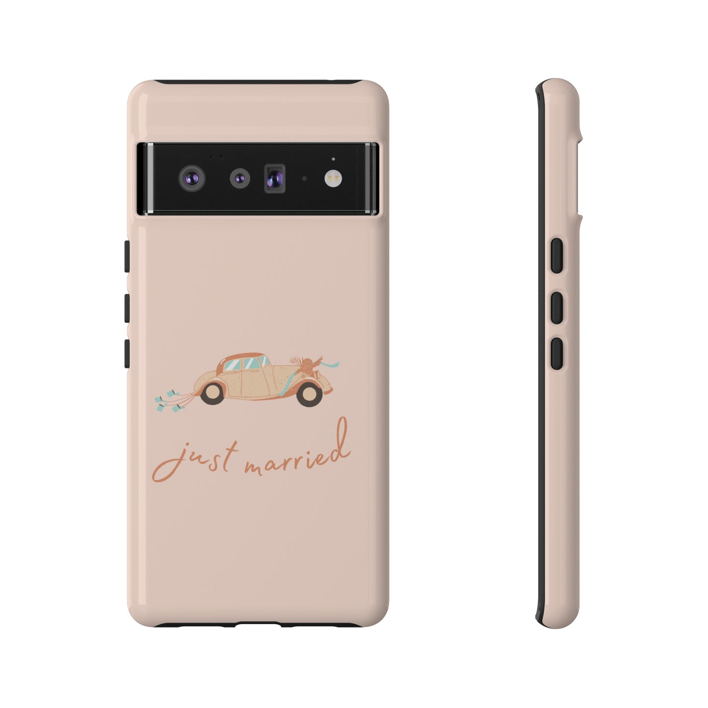 Just Married Phone Case | iPhone 15 Plus/ Pro, 14, 13, 12| Google Pixel 7, Pro, 5| Samsung Galaxy S23 All Major Phone Models