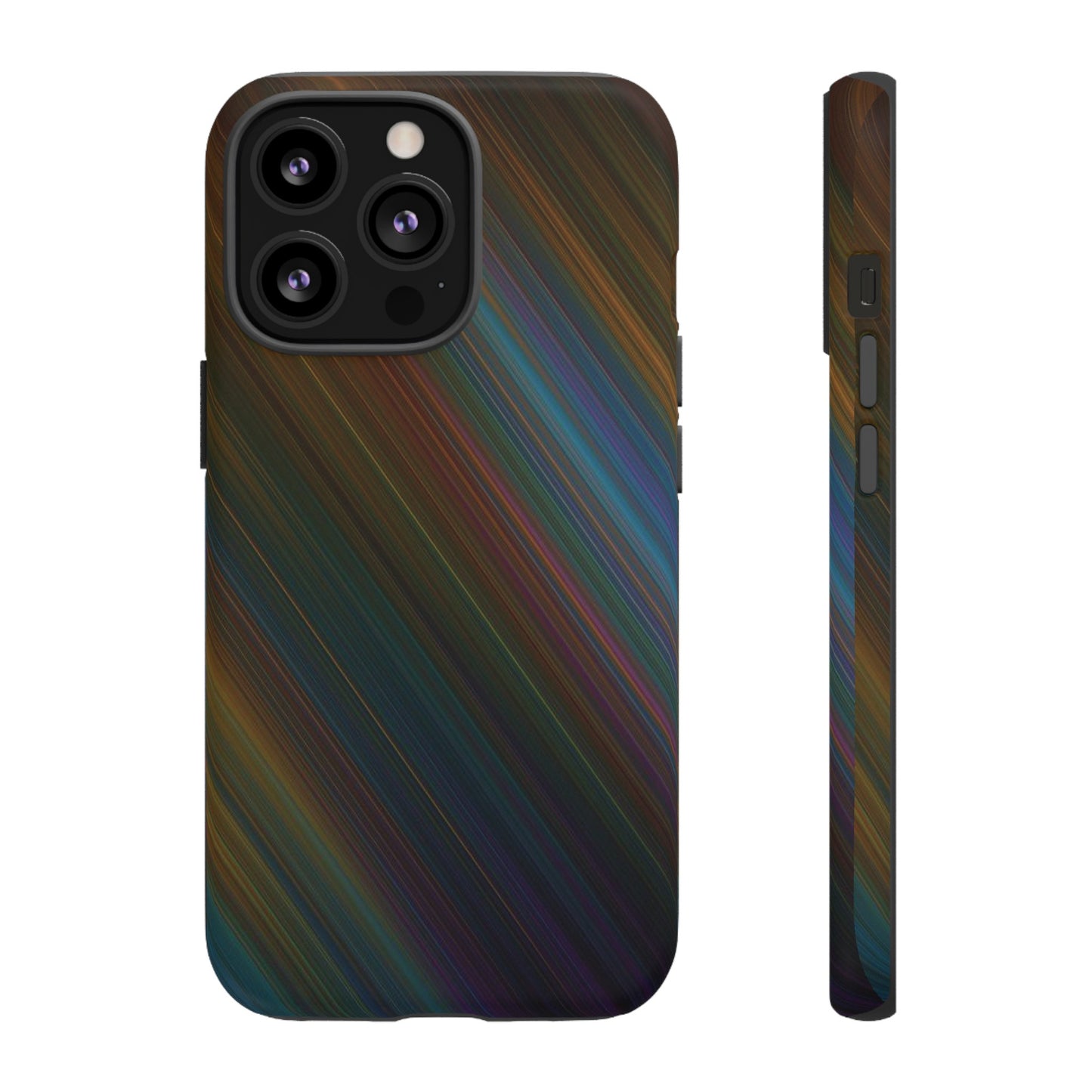 Slanted Rainbow Wallpaper Phone Case | iPhone 15 Plus/ Pro, 14, 13, 12| Google Pixel 7, Pro, 5| Samsung Galaxy S23 All Major Phone Models