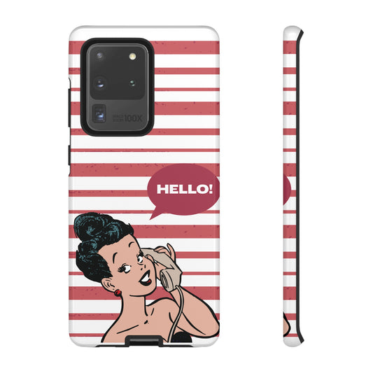 Hello! Wallpaper Phone Case | iPhone 15 Plus/ Pro, 14, 13, 12| Google Pixel 7, Pro, 5| Samsung Galaxy S23 All Major Phone Models