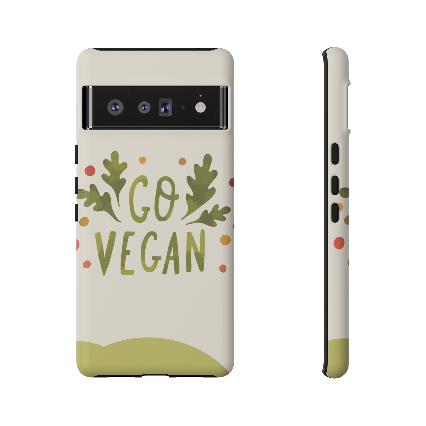 Go Vegan Wallpaper Phone Case | iPhone 15 Plus/ Pro, 14, 13, 12| Google Pixel 7, Pro, 5| Samsung Galaxy S23 All Major Phone Models