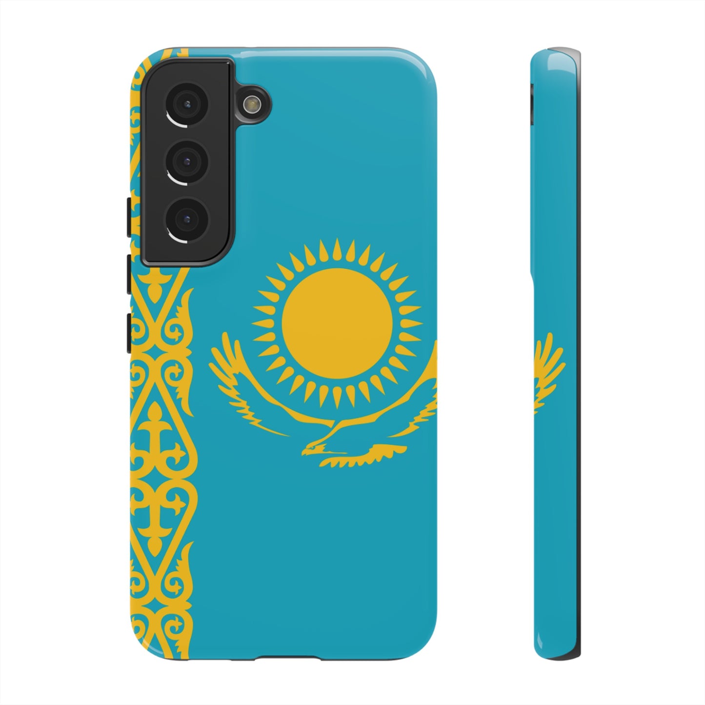 Kazakhstan Flag Phone Case | iPhone 15 Plus/ Pro, 14, 13, 12| Google Pixel 7, Pro, 5| Samsung Galaxy S23 All Major Phone Models