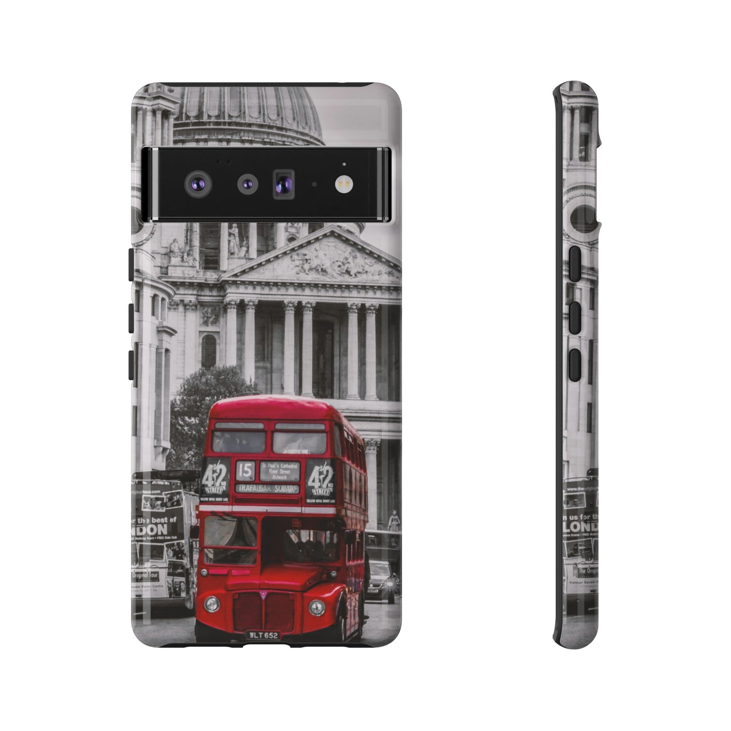 London Bus Wallpaper Phone Case | iPhone 15 Plus/ Pro, 14, 13, 12| Google Pixel 7, Pro, 5| Samsung Galaxy S23 All Major Phone Models