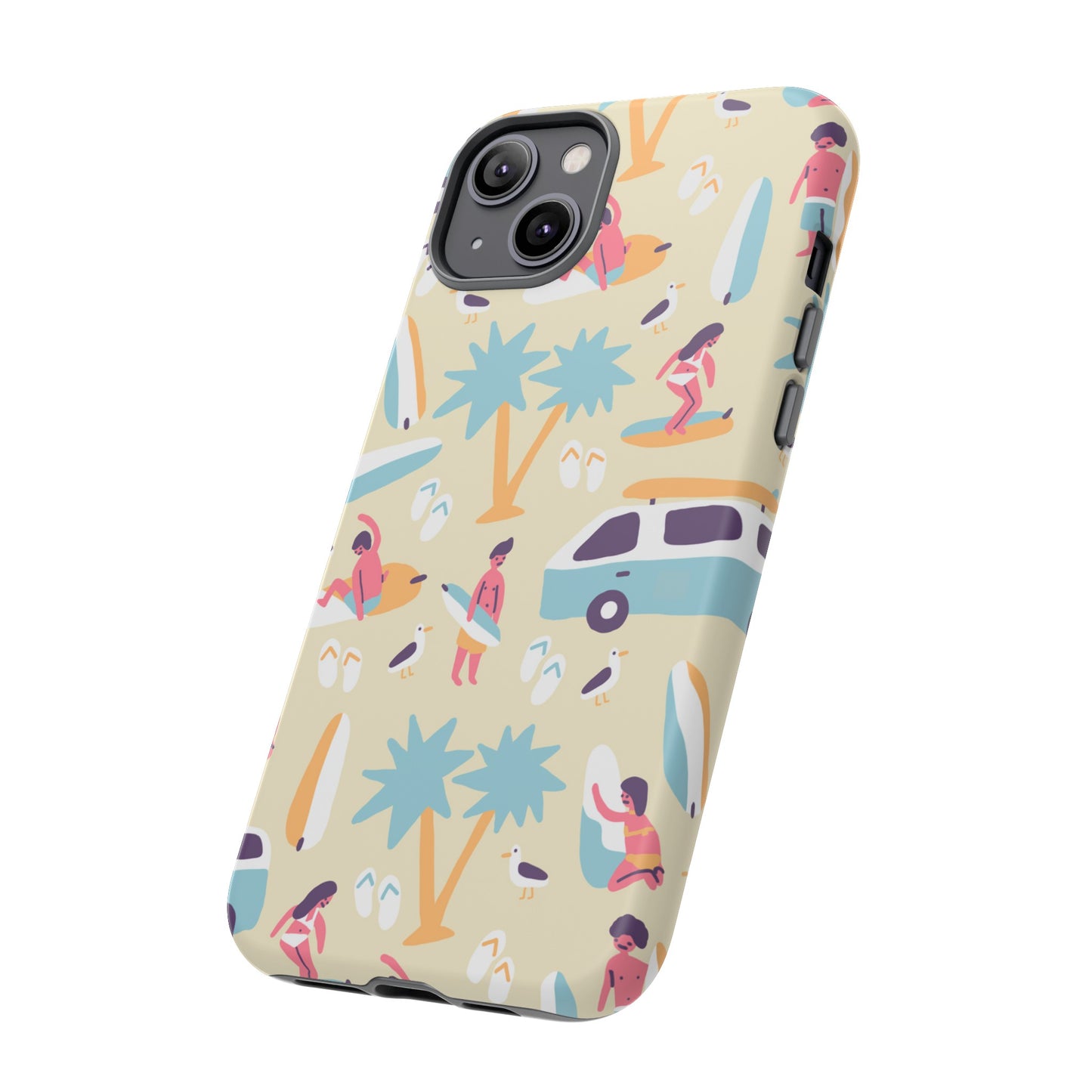 Surfers Wallpaper Phone Case | iPhone 15 Plus/ Pro, 14, 13, 12| Google Pixel 7, Pro, 5| Samsung Galaxy S23 All Major Phone Models