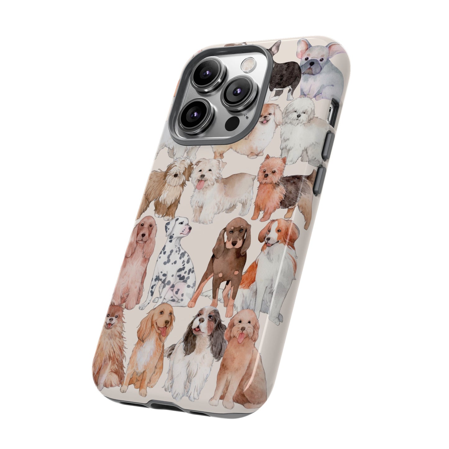 Dog Collage Wallpaper Phone Case | iPhone 15 Plus/ Pro, 14, 13, 12| Google Pixel 7, Pro, 5| Samsung Galaxy S23 All Major Phone Models