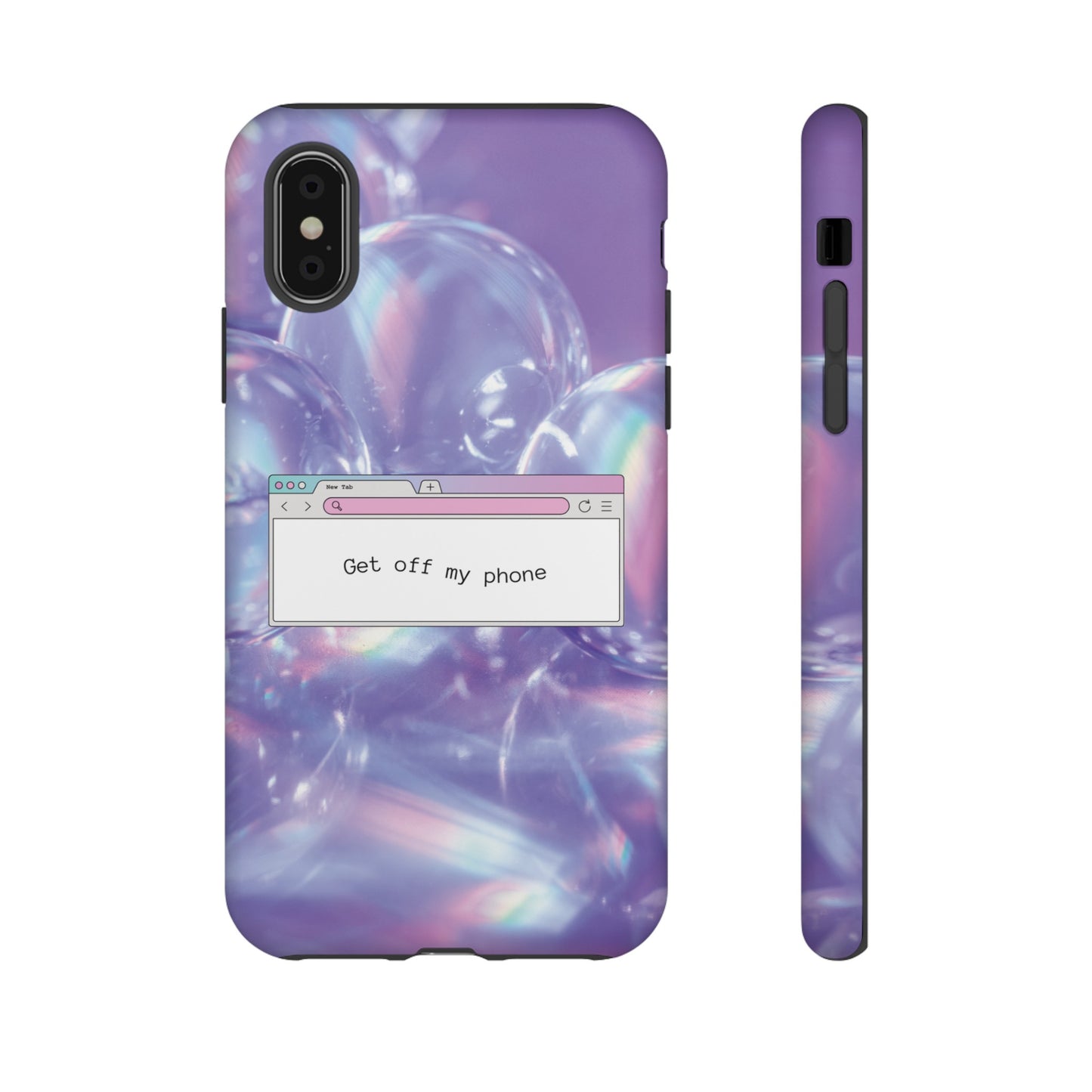 Get Off My Phone Wallpaper Phone Case | iPhone 15 Plus/ Pro, 14, 13, 12| Google Pixel 7, Pro, 5| Samsung Galaxy S23 All Major Phone Models