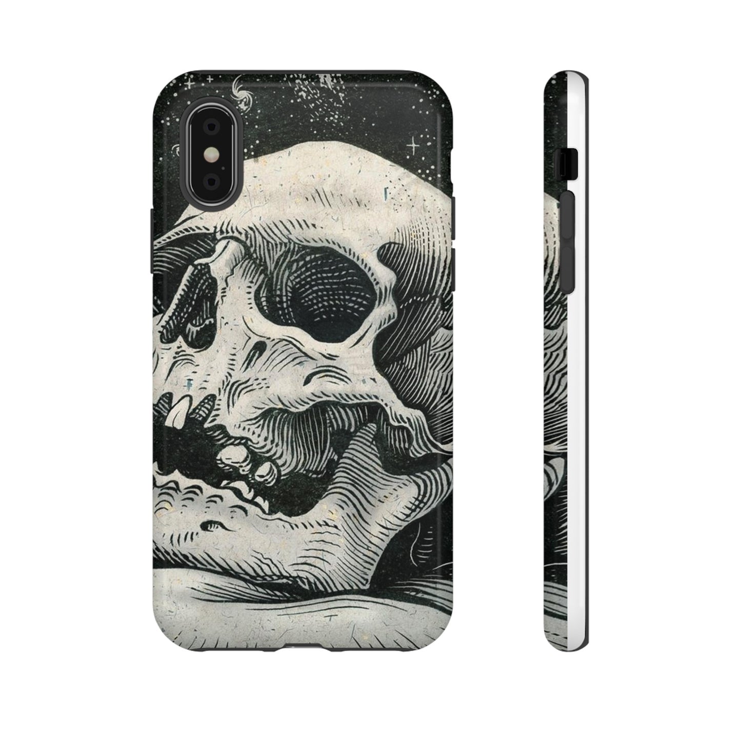 Skull Wallpaper Phone Case | iPhone 15 Plus/ Pro, 14, 13, 12| Google Pixel 7, Pro, 5| Samsung Galaxy S23 All Major Phone Models