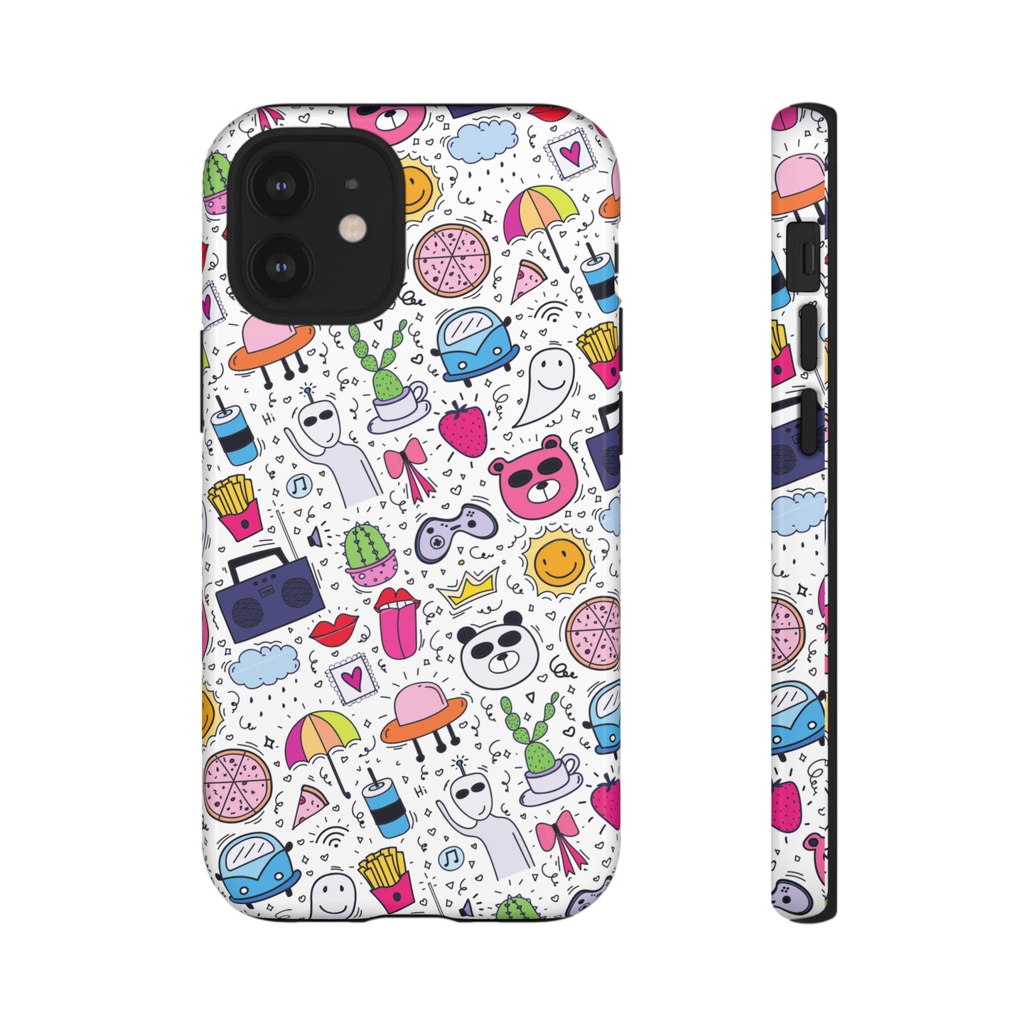 Cartoon Collage Phone Case | iPhone 15 Plus/ Pro, 14, 13, 12| Google Pixel 7, Pro, 5| Samsung Galaxy S23 All Major Phone Models