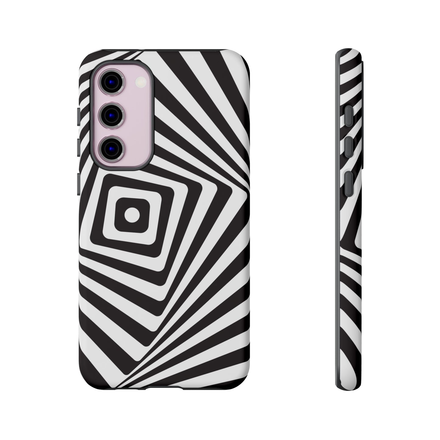 Black & White Spiral Wallpaper Phone Case | iPhone 15 Plus/ Pro, 14, 13, 12| Google Pixel 7, Pro, 5| Samsung Galaxy S23 All Major Phone Models