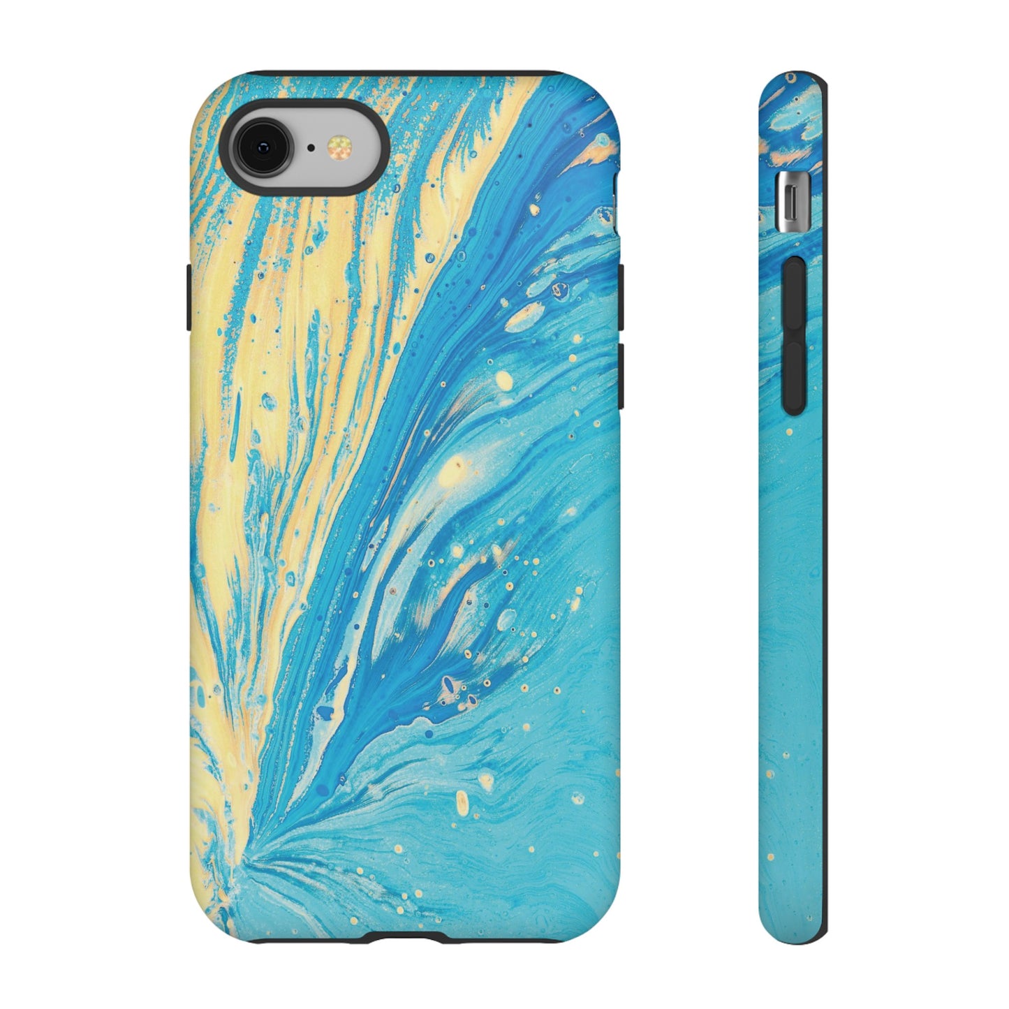 Fan of Yellow & Blue Paint Phone Case | iPhone 15 Plus/ Pro, 14, 13, 12| Google Pixel 7, Pro, 5| Samsung Galaxy S23 All Major Phone Models