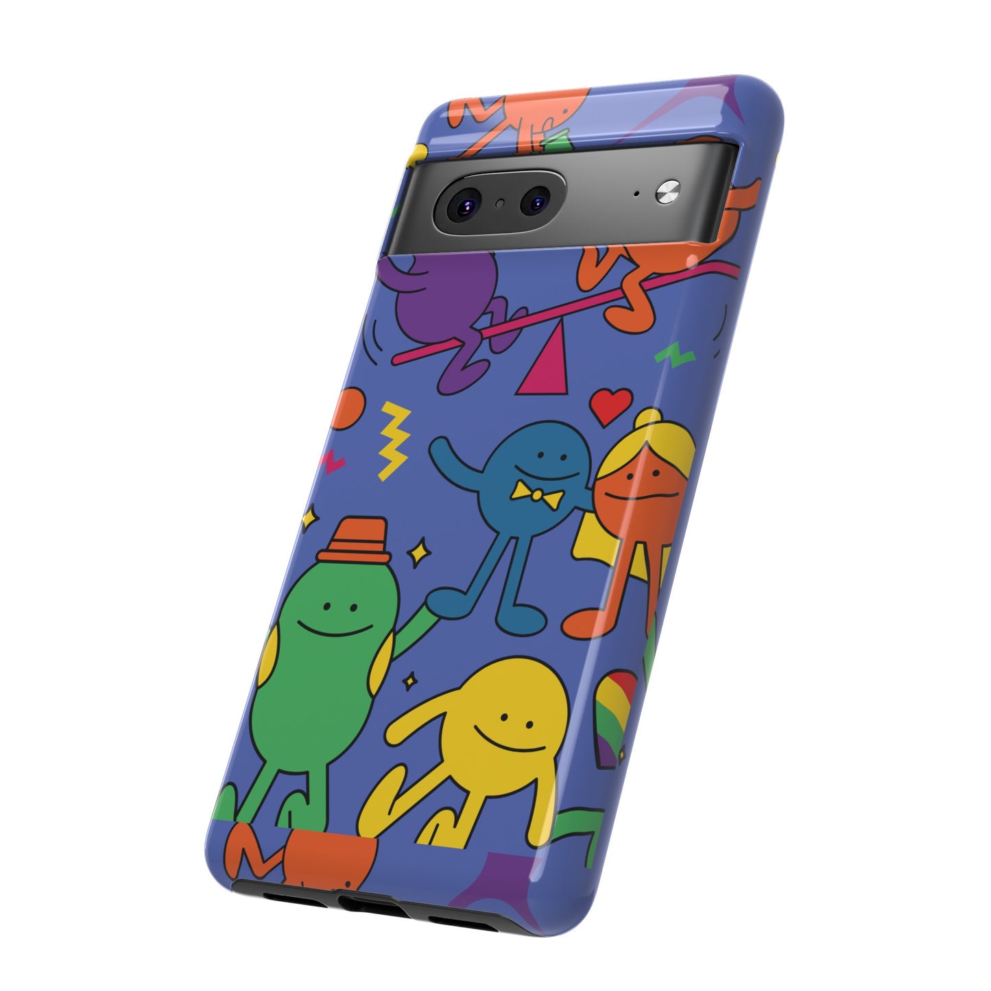 Colourful Cartoon Wallpaper Phone Case | iPhone 15 Plus/ Pro, 14, 13, 12| Google Pixel 7, Pro, 5| Samsung Galaxy S23 All Major Phone Models