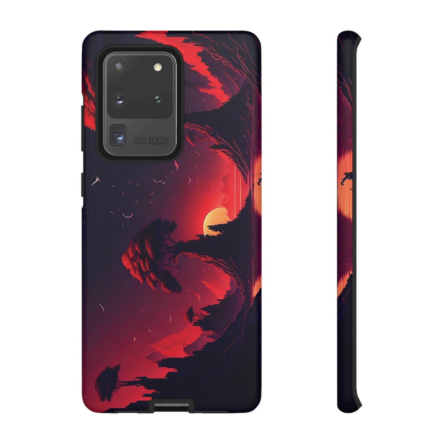 Red Sunset Wallpaper Phone Case | iPhone 15 Plus/ Pro, 14, 13, 12| Google Pixel 7, Pro, 5| Samsung Galaxy S23 All Major Phone Models