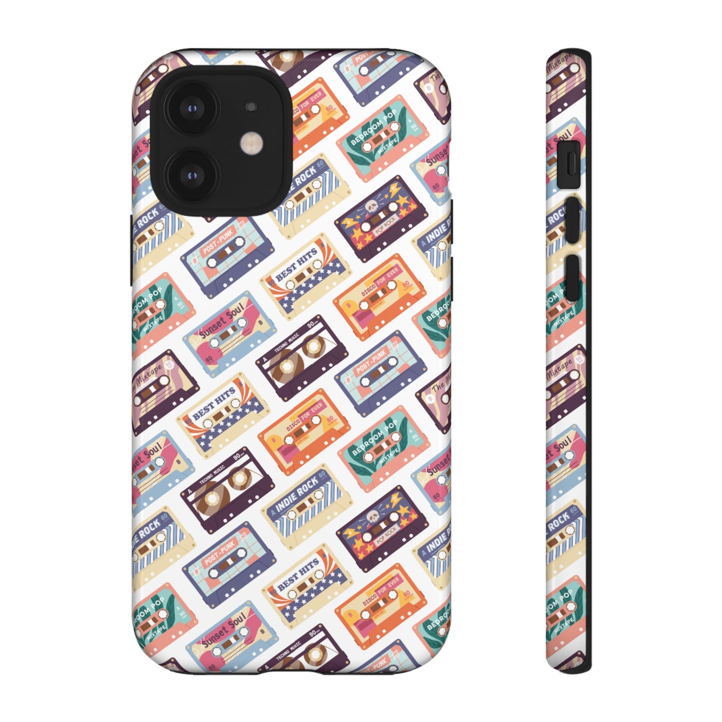 Retro Cassettes Phone Case | iPhone 15 Plus/ Pro, 14, 13, 12| Google Pixel 7, Pro, 5| Samsung Galaxy S23 All Major Phone Models