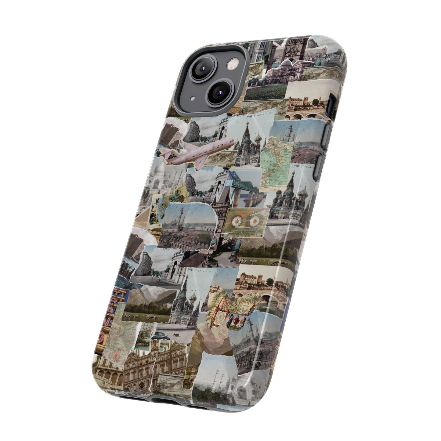 Travel Collage Wallpaper Phone Case | iPhone 15 Plus/ Pro, 14, 13, 12| Google Pixel 7, Pro, 5| Samsung Galaxy S23 All Major Phone Models