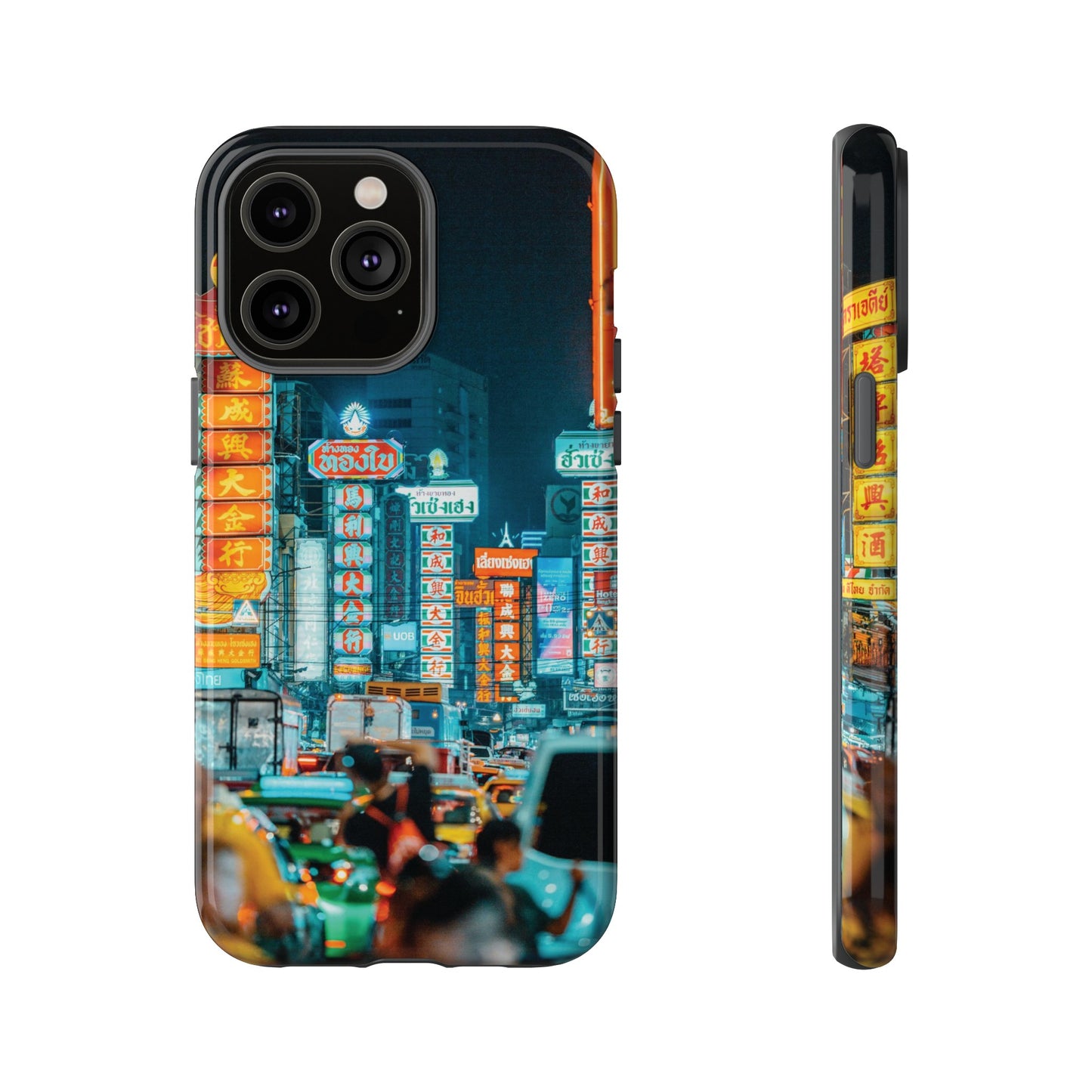 Neon Nightlife Wallpaper Phone Case | iPhone 15 Plus/ Pro, 14, 13, 12| Google Pixel 7, Pro, 5| Samsung Galaxy S23 All Major Phone Models