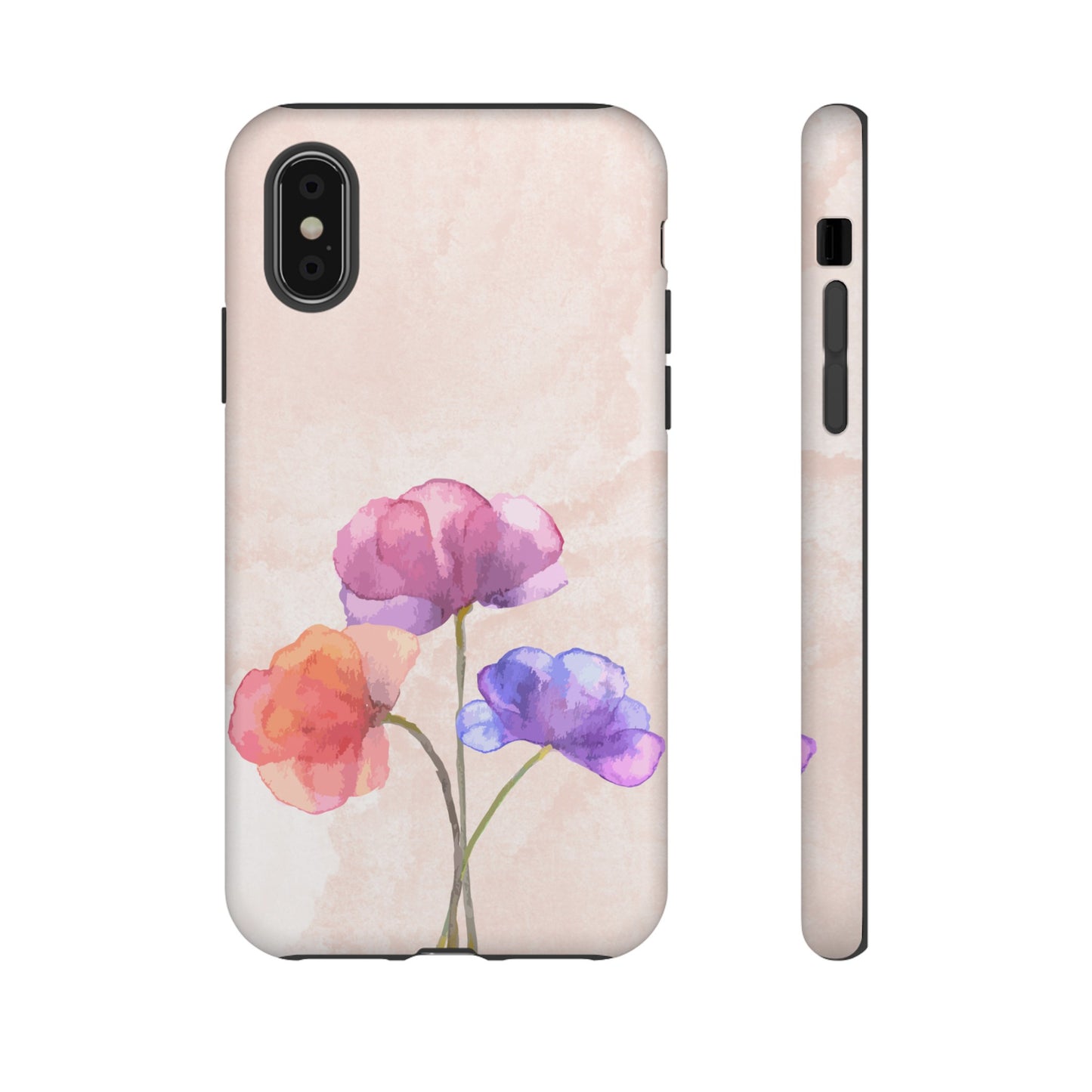 Three Flowers Wallpaper Phone Case | iPhone 15 Plus/ Pro, 14, 13, 12| Google Pixel 7, Pro, 5| Samsung Galaxy S23 All Major Phone Models