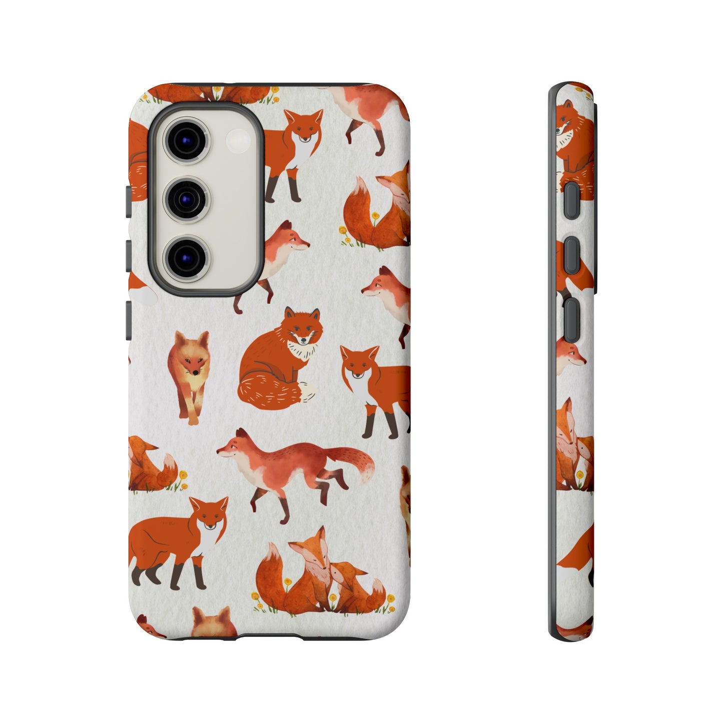 Foxes Wallpaper Phone Case | iPhone 15 Plus/ Pro, 14, 13, 12| Google Pixel 7, Pro, 5| Samsung Galaxy S23 All Major Phone Models