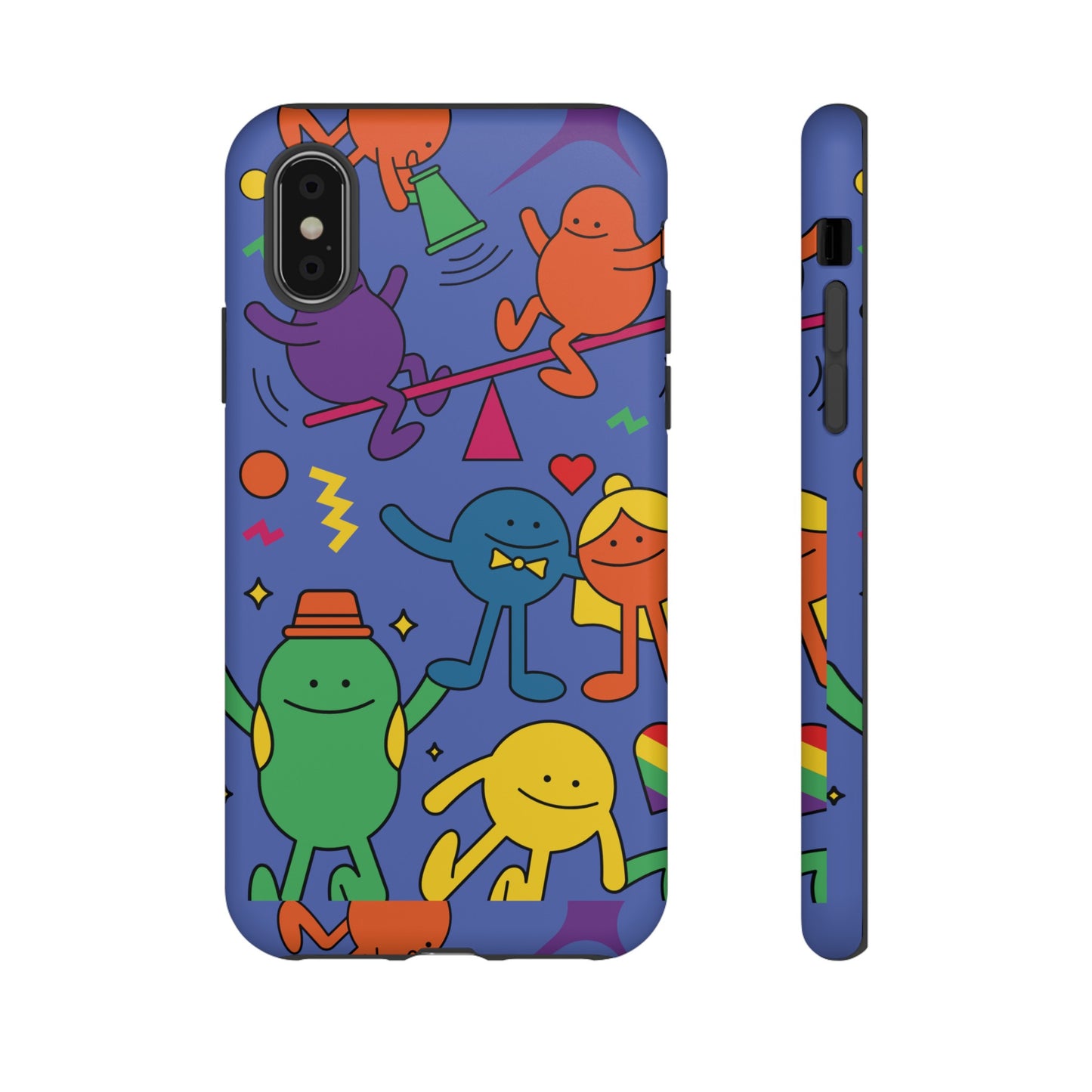 Colourful Cartoon Wallpaper Phone Case | iPhone 15 Plus/ Pro, 14, 13, 12| Google Pixel 7, Pro, 5| Samsung Galaxy S23 All Major Phone Models