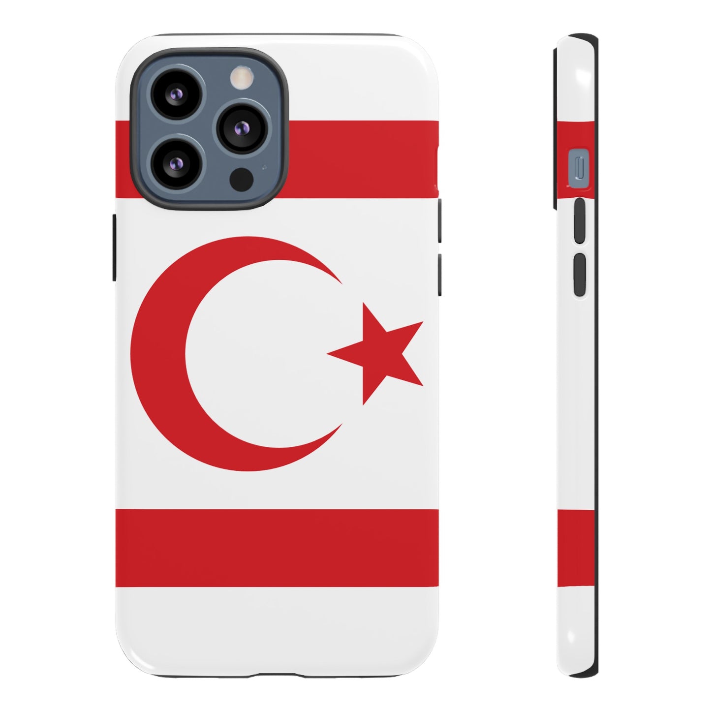 Northern Cyprus Flag Phone Case | iPhone 15 Plus/ Pro, 14, 13, 12| Google Pixel 7, Pro, 5| Samsung Galaxy S23 All Major Phone Models