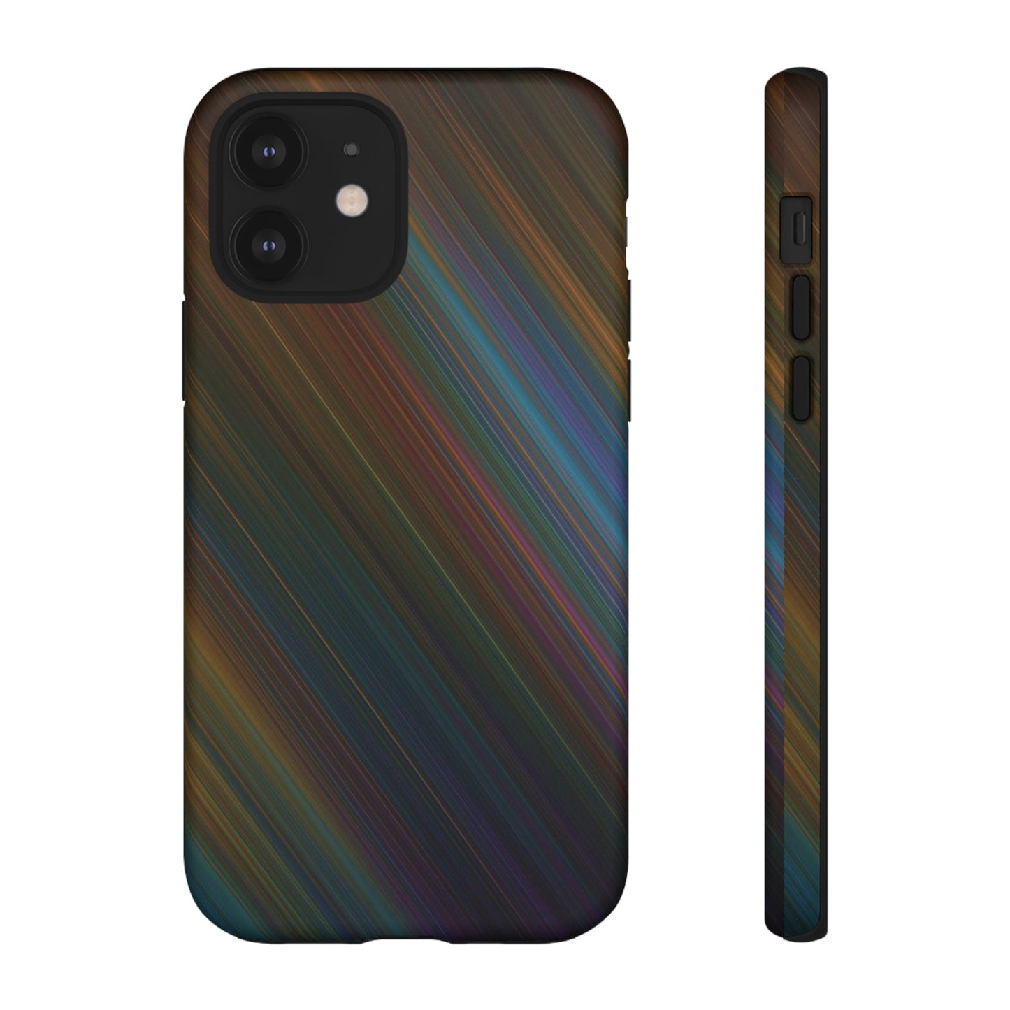 Slanted Rainbow Wallpaper Phone Case | iPhone 15 Plus/ Pro, 14, 13, 12| Google Pixel 7, Pro, 5| Samsung Galaxy S23 All Major Phone Models