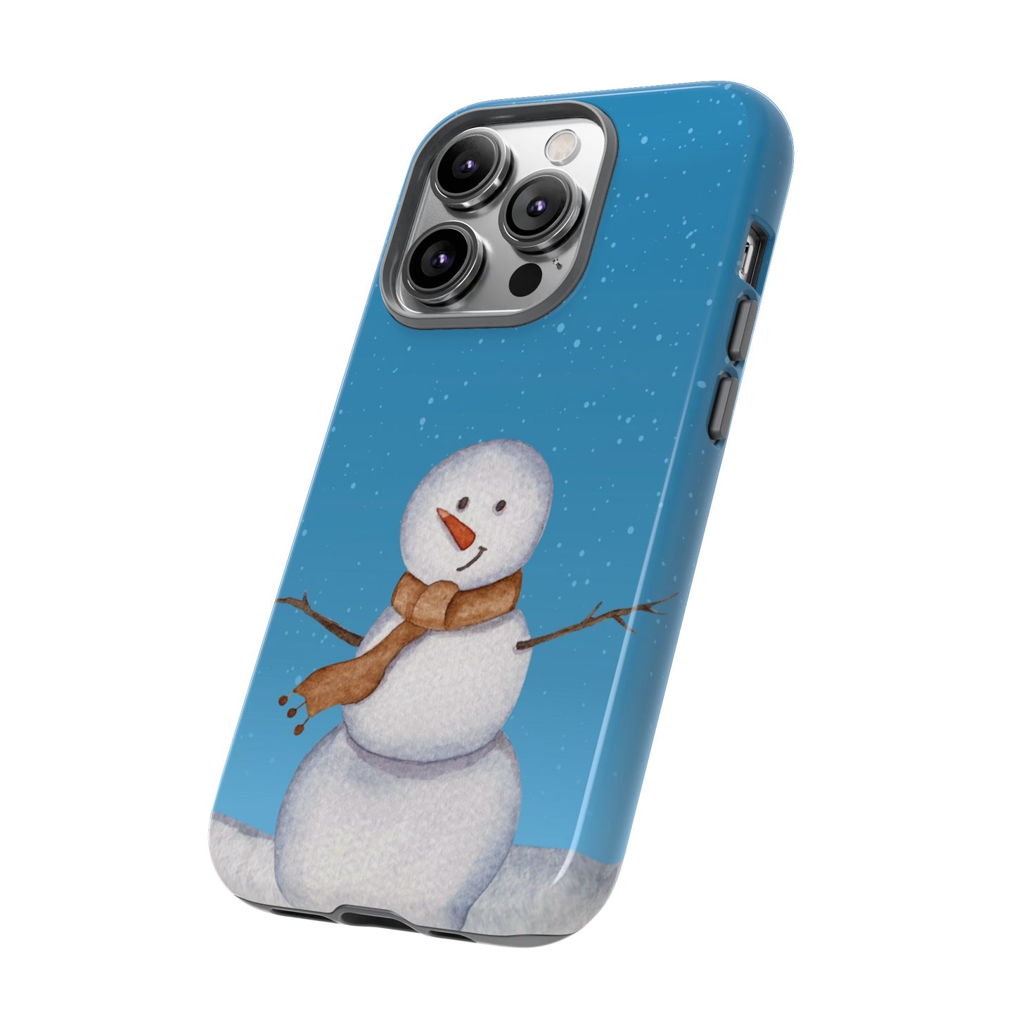 Snowman Wallpaper Phone Case | iPhone 15 Plus/ Pro, 14, 13, 12| Google Pixel 7, Pro, 5| Samsung Galaxy S23 All Major Phone Models