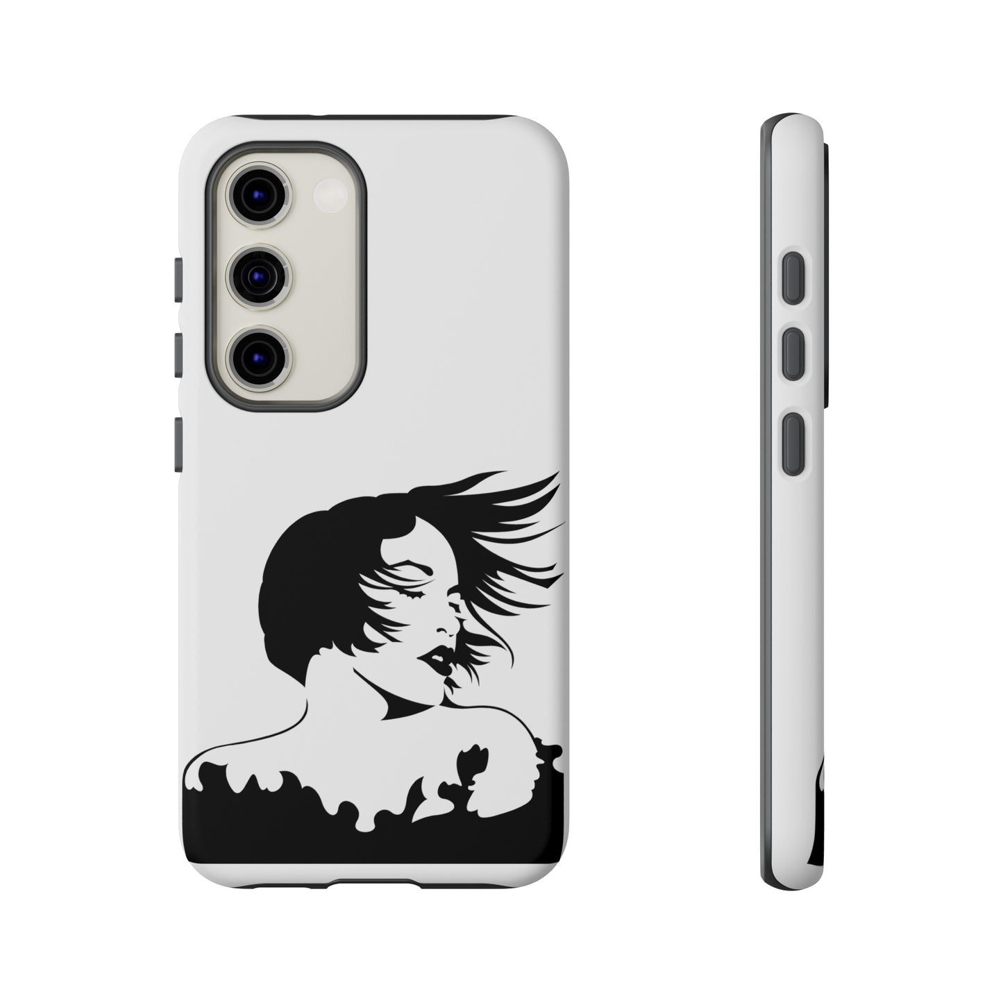 Woman In The Wind Phone Case | iPhone 15 Plus/ Pro, 14, 13, 12| Google Pixel 7, Pro, 5| Samsung Galaxy S23 All Major Phone Models