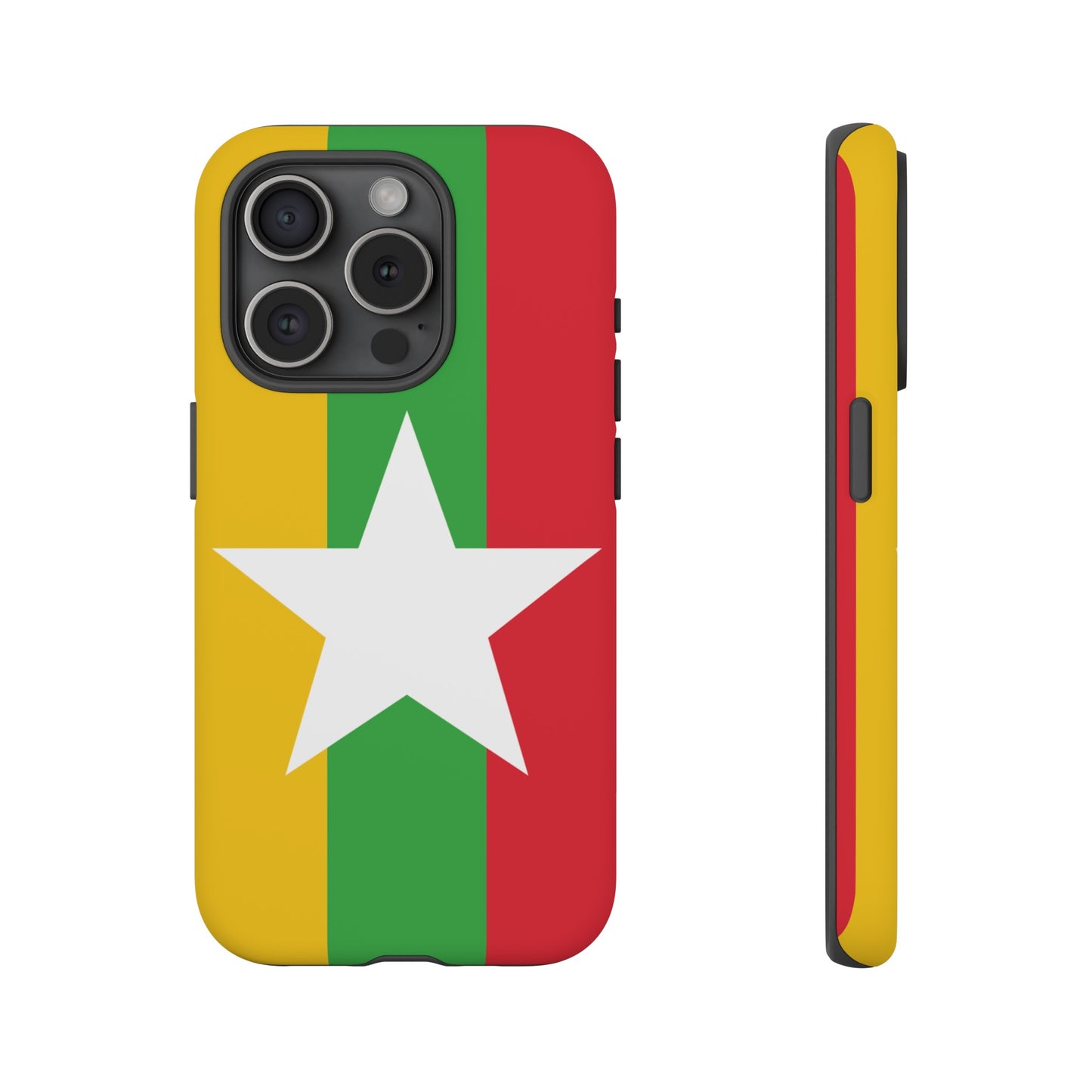 Myanmar Flag Phone Case | iPhone 15 Plus/ Pro, 14, 13, 12| Google Pixel 7, Pro, 5| Samsung Galaxy S23 All Major Phone Models