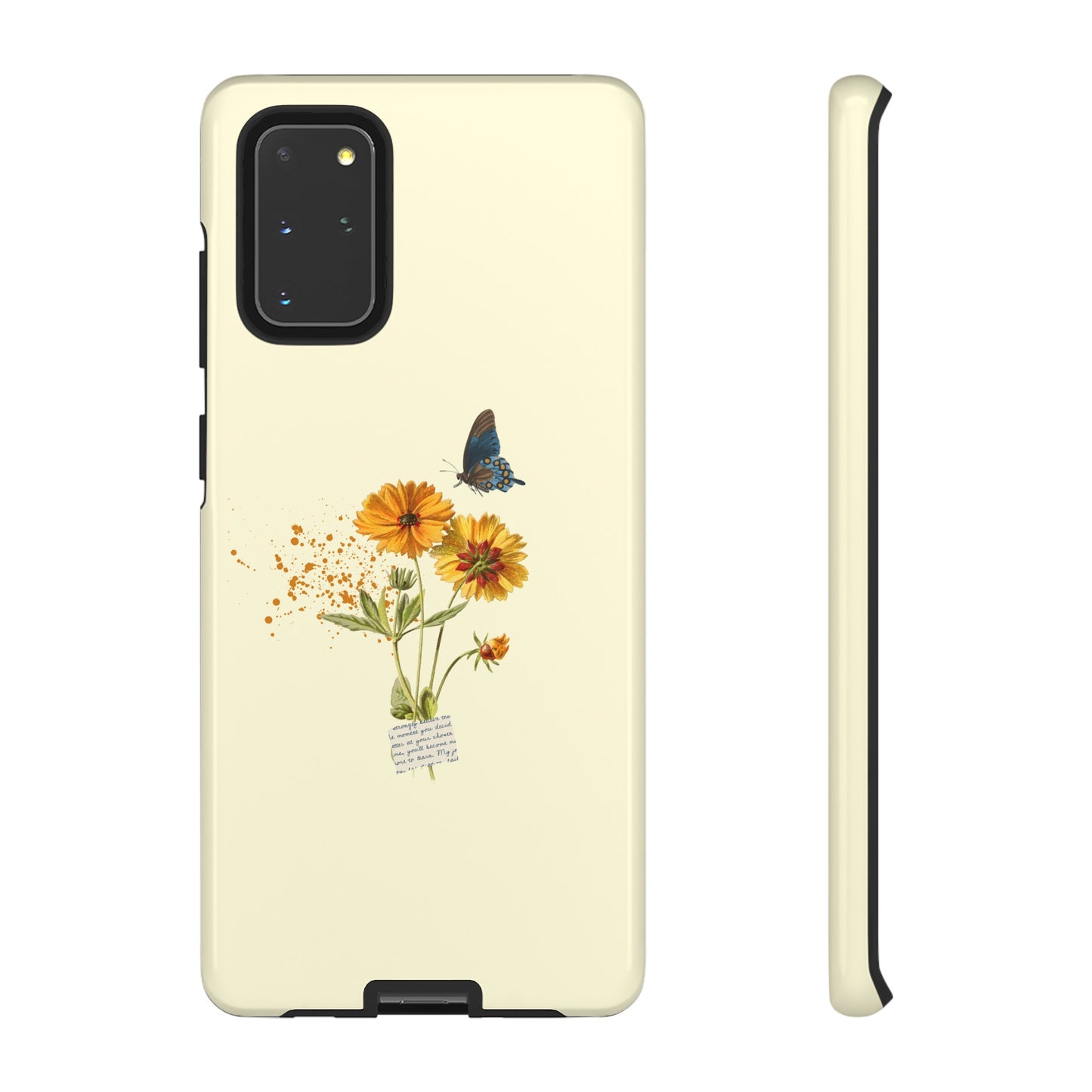 Butterfly Sunflowers Phone Case | iPhone 15 Plus/ Pro, 14, 13, 12| Google Pixel 7, Pro, 5| Samsung Galaxy S23 All Major Phone Models