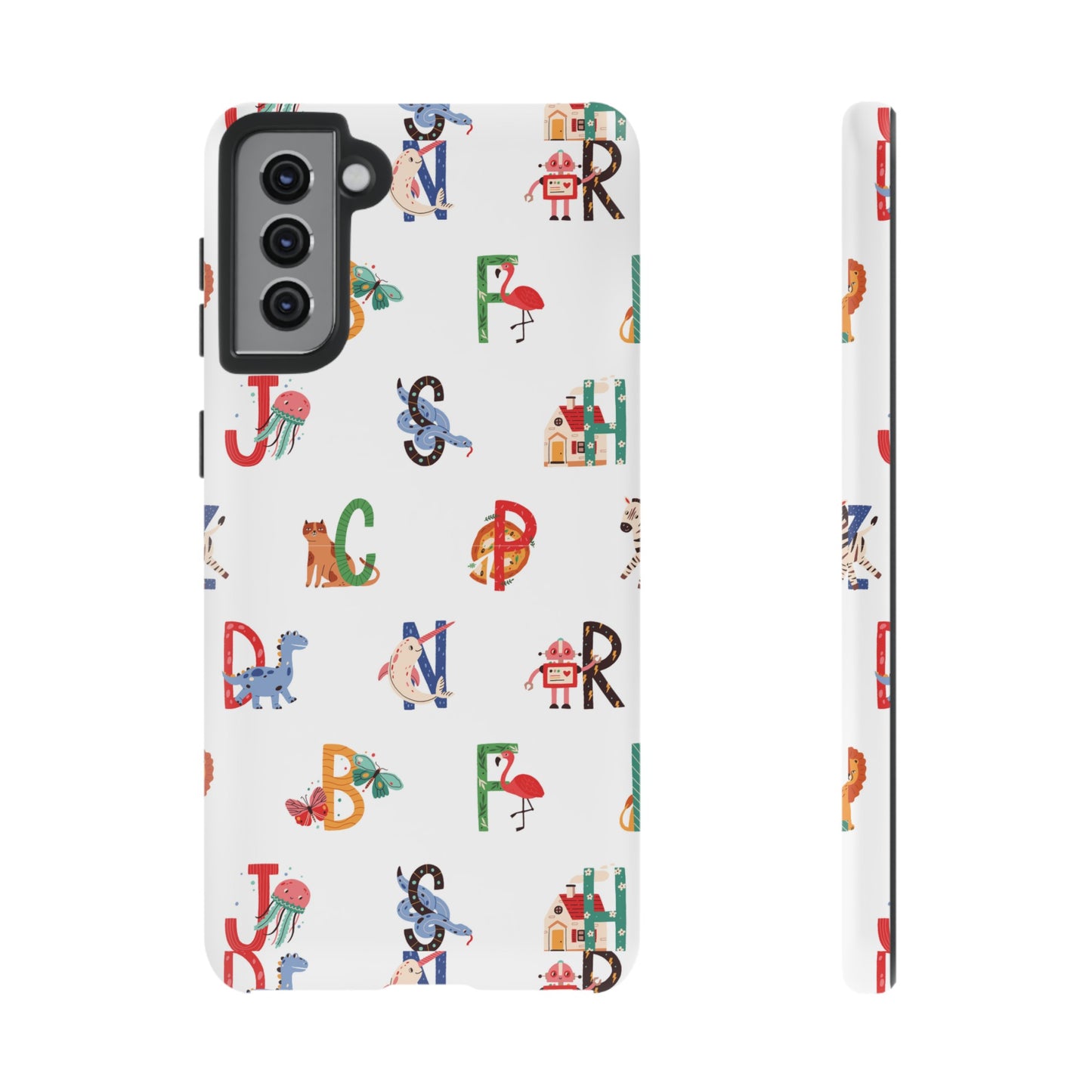 Alphabet Wallpaper Phone Case| iPhone 15 Plus/ Pro, 14, 13, 12| Google Pixel 7, Pro, 5| Samsung Galaxy S23 All Major Phone Models