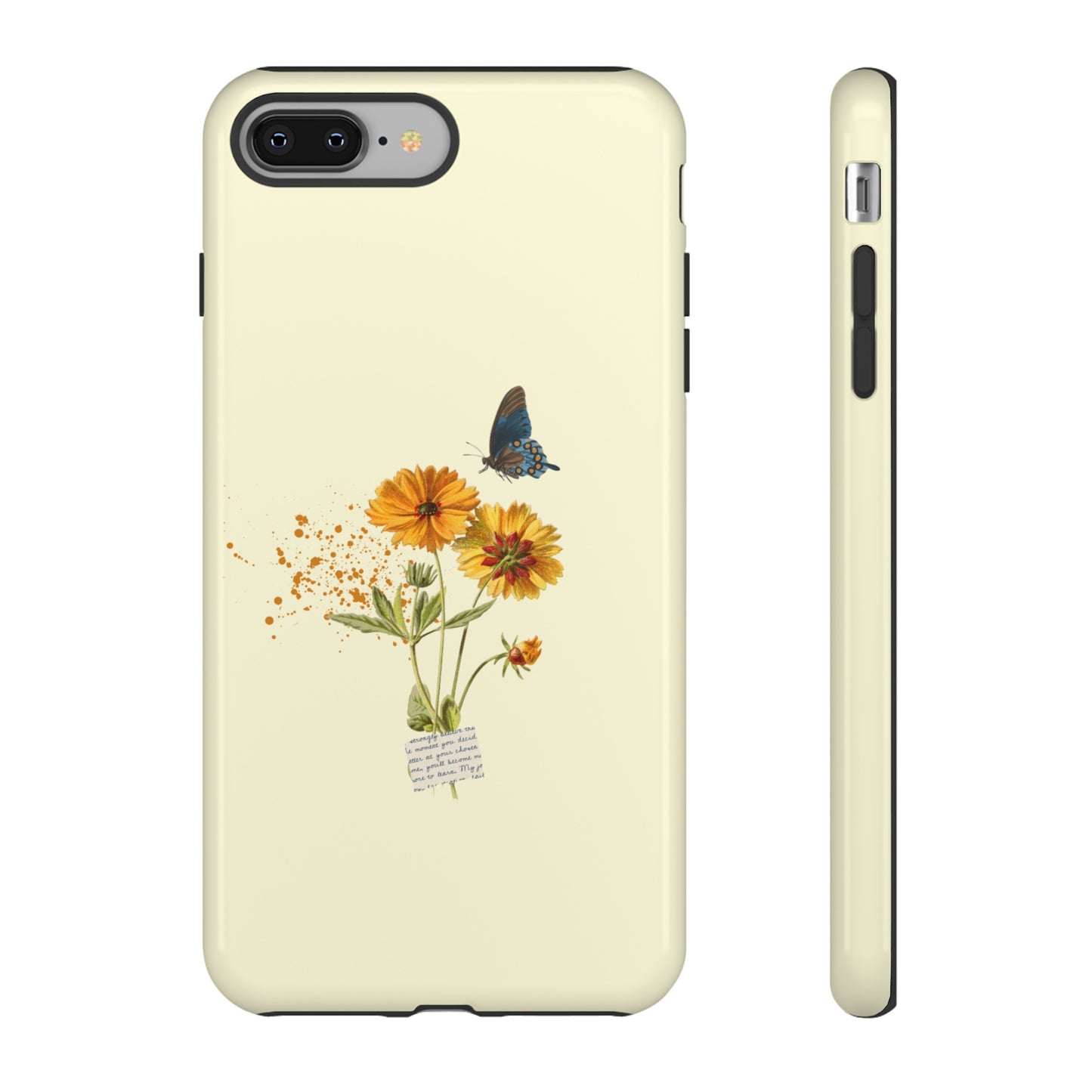 Butterfly Sunflowers Phone Case | iPhone 15 Plus/ Pro, 14, 13, 12| Google Pixel 7, Pro, 5| Samsung Galaxy S23 All Major Phone Models