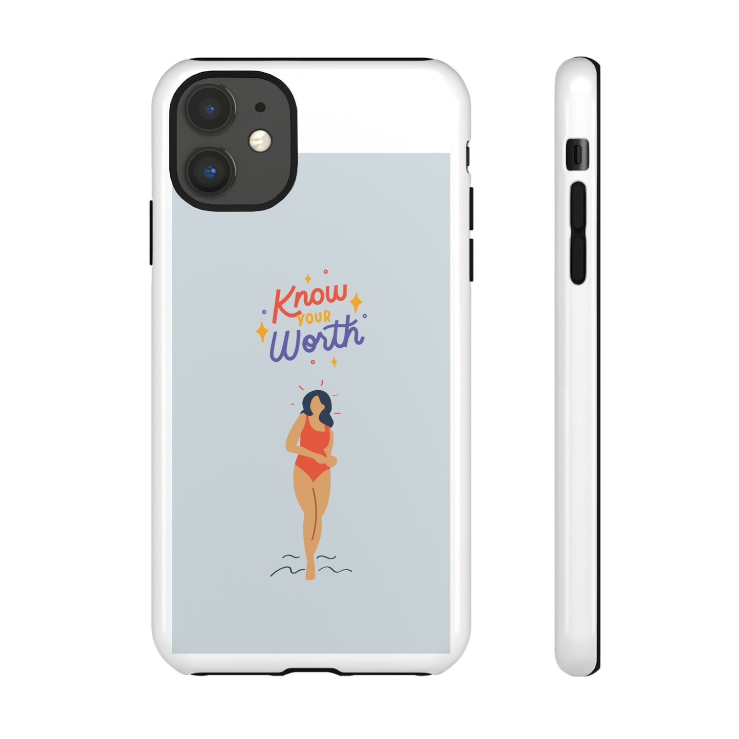 Know Your Worth Phone Case | iPhone 15 Plus/ Pro, 14, 13, 12| Google Pixel 7, Pro, 5| Samsung Galaxy S23 All Major Phone Models