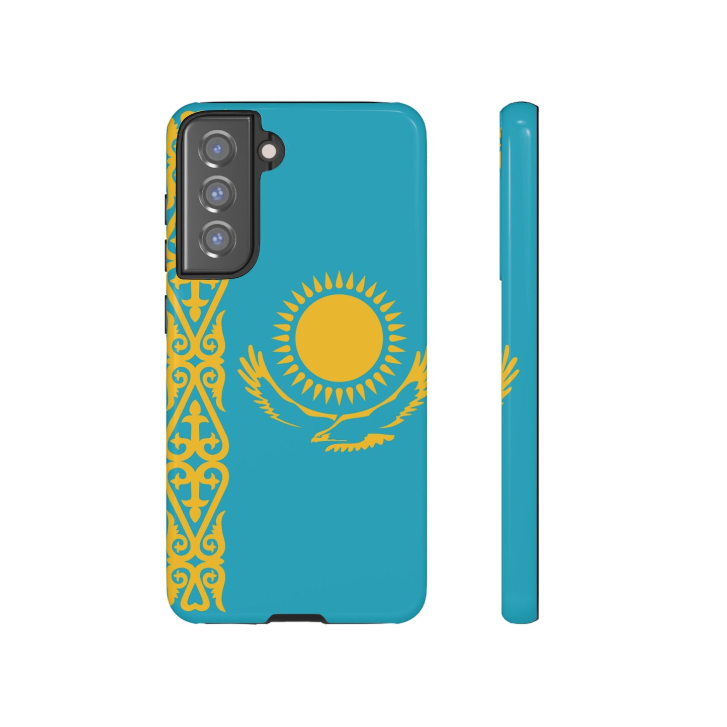 Kazakhstan Flag Phone Case | iPhone 15 Plus/ Pro, 14, 13, 12| Google Pixel 7, Pro, 5| Samsung Galaxy S23 All Major Phone Models