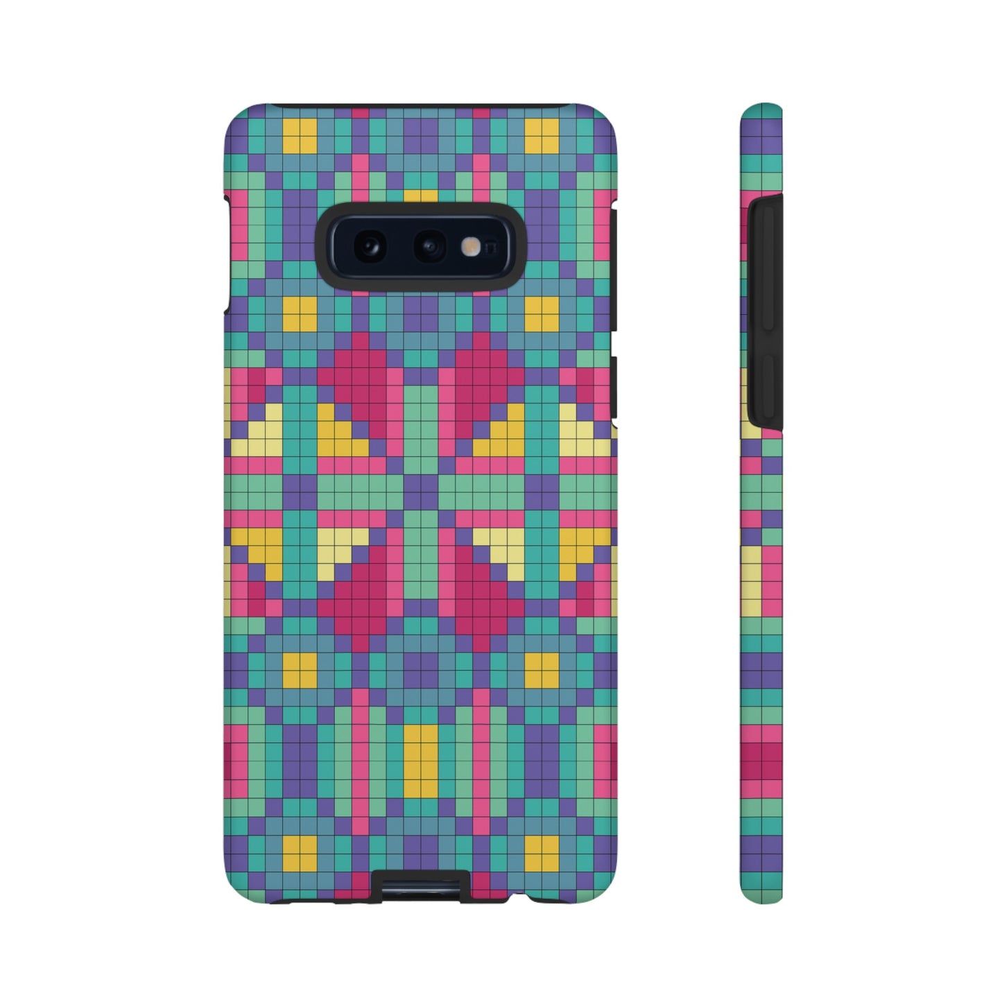 Block Geometric Wallpaper Phone Case | iPhone 15 Plus/ Pro, 14, 13, 12| Google Pixel 7, Pro, 5| Samsung Galaxy S23 All Major Phone Models